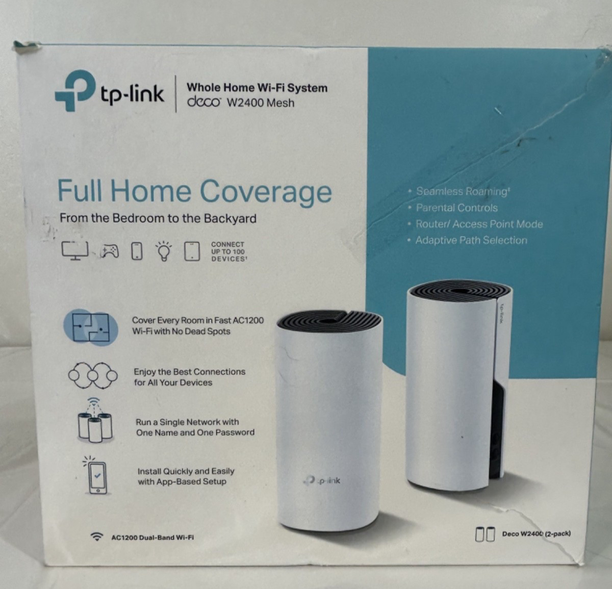 TP-Link Deco W2400 Mesh WiFi System 2-Pack AC1200 Whole Home Router  - S1