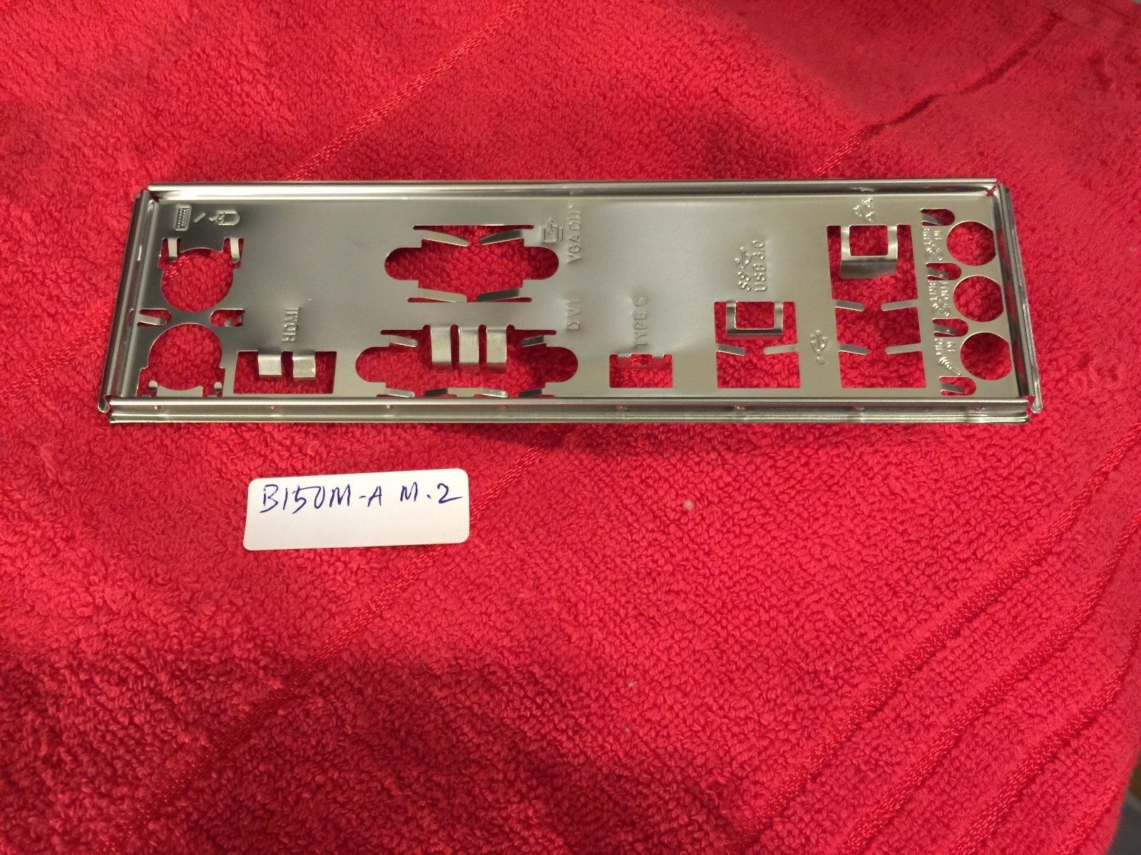 ASUS IO SHIELD FOR ASUS B150M A M.2  , B150M A , ORIGINAL , NEW SEALED