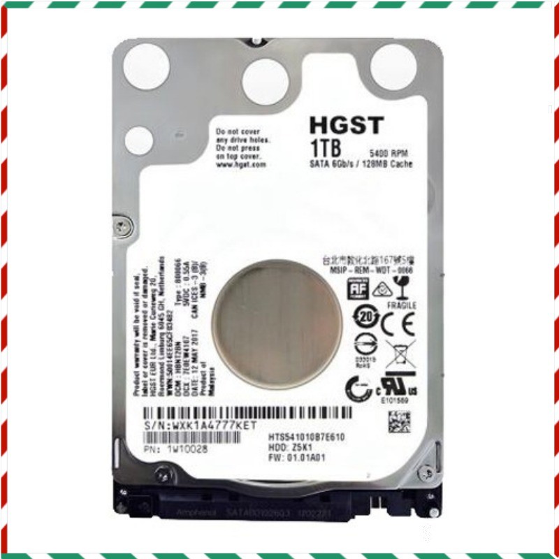 HGST HTS541010B7E610 1TB 5400RPM SATA 6Gbps 2.5" Laptop HDD Hard Disk Drive New