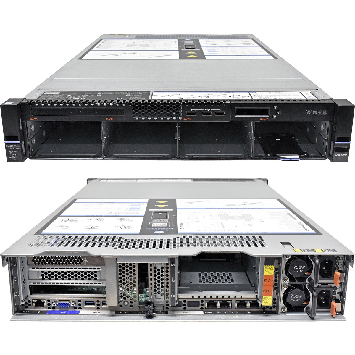 Lenovo System x3650 M5 Server No CPU 0GB DDR4 RAM 10x LFF 3.5" M1215 M5210 12G