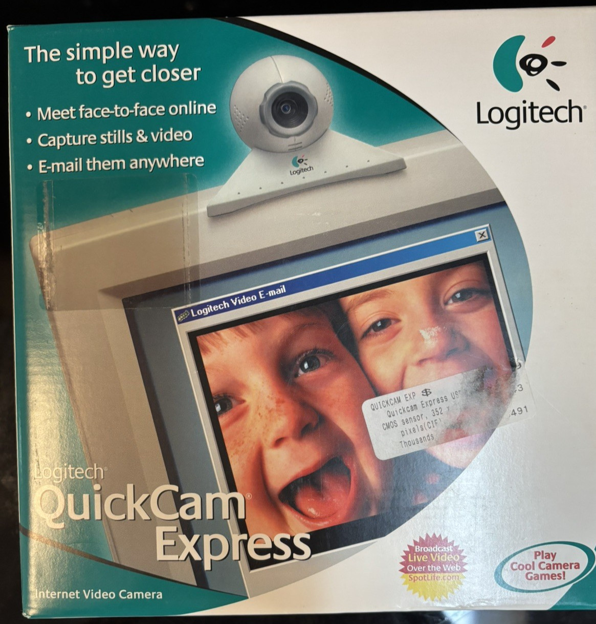 Vintage Logitech QuickCam Express Web Camera