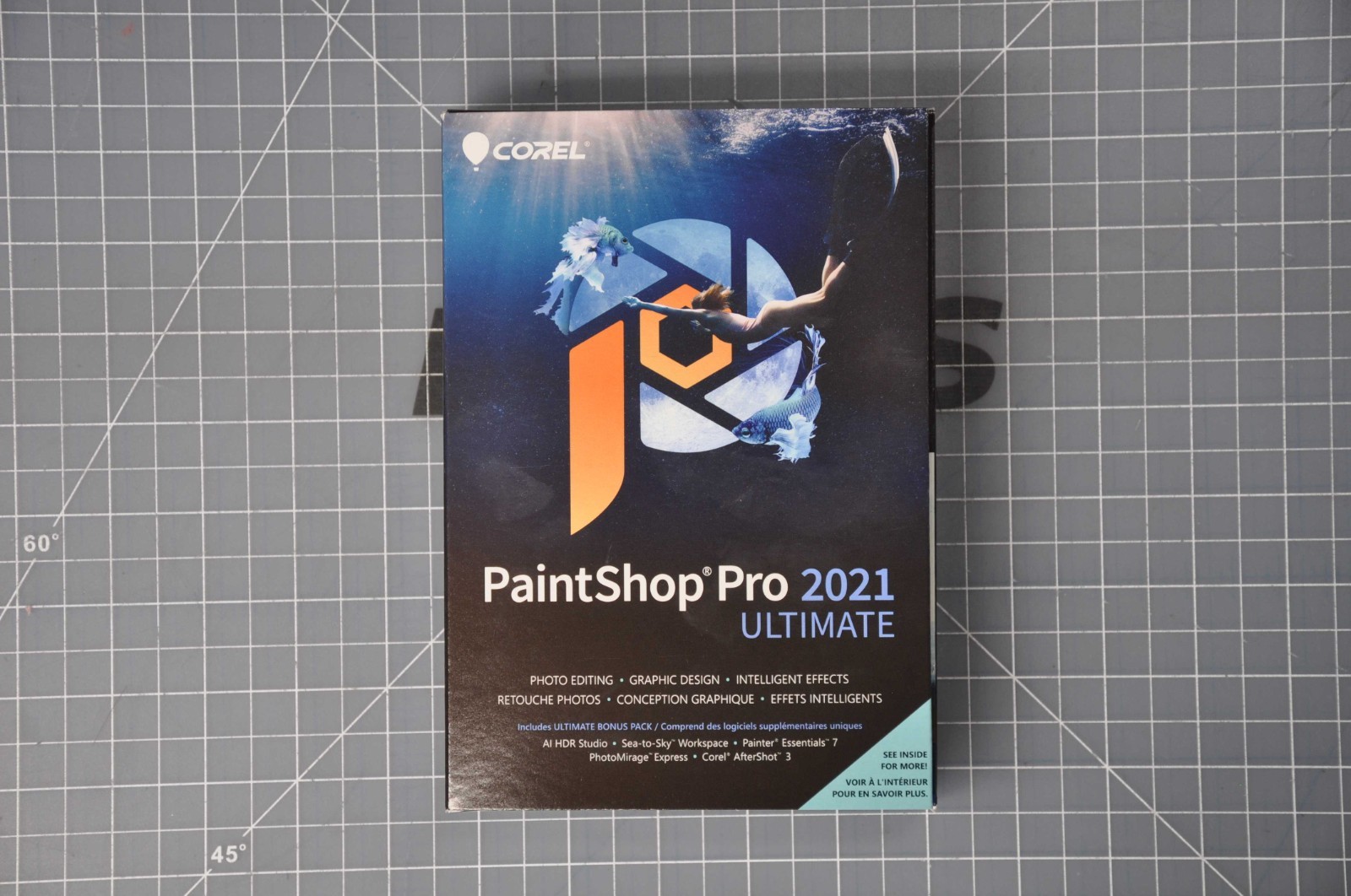 NEW Corel PaintShop Pro 2021 Ultimate New in Retail Packag PSP2021ULEFMBAM