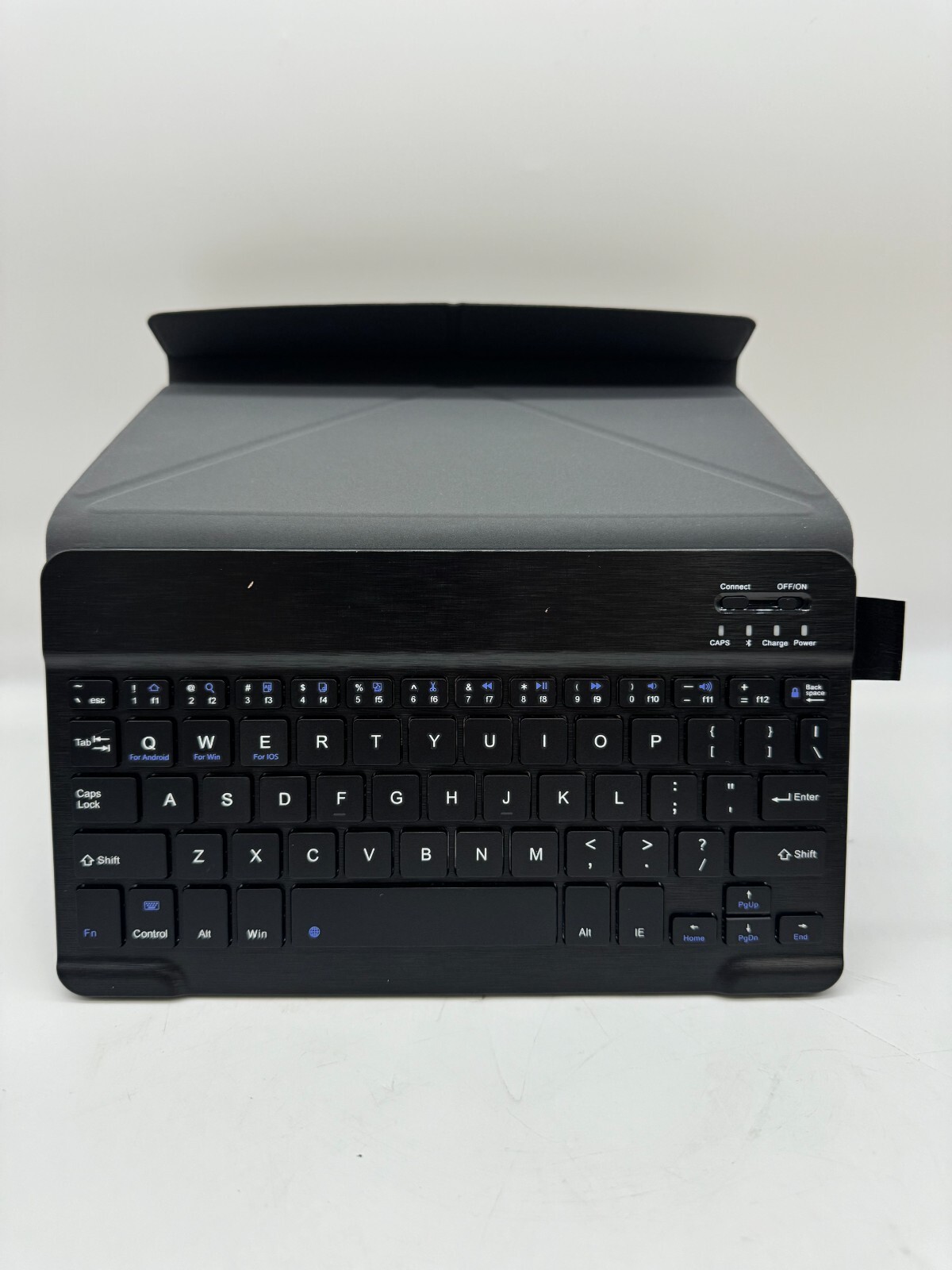 Universal Wireless Keyboard Stand Case Nulaxy KM12 Black Tablet Compatible