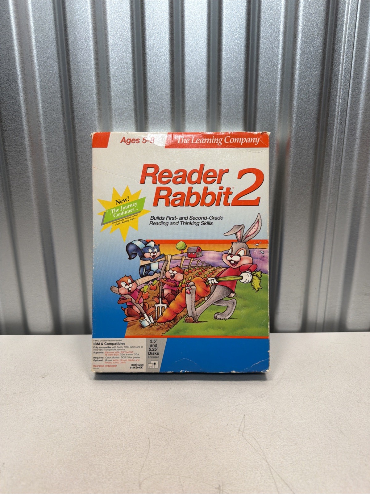Learning Company Reader Rabbit 2 IBM & Tandy DOS 5.25” Floppy & 3.5” Disks
