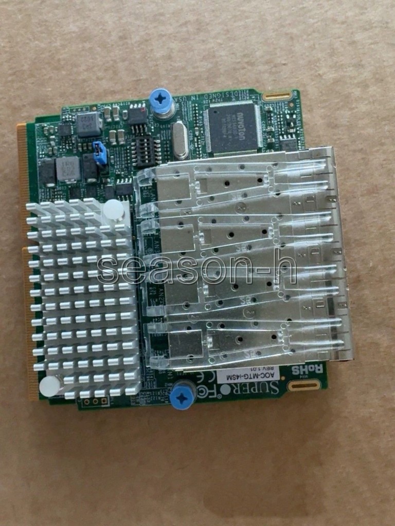 Supermicro AOC-MTG-i4SM 4-Port 10 Gigabit SFP+ Add-On Network Card XL710