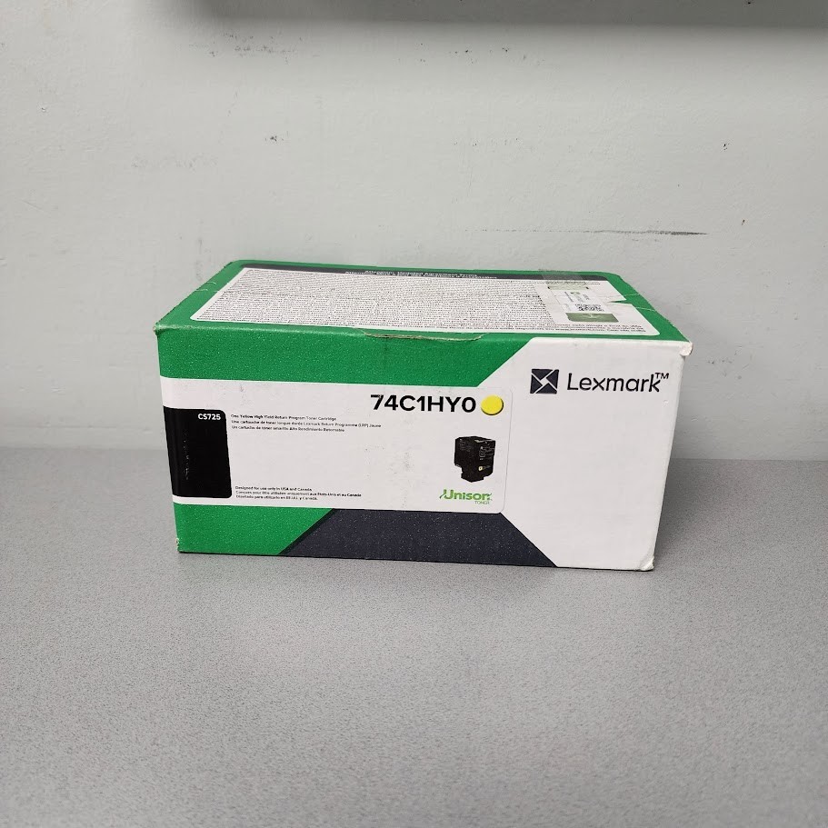 Lexmark 74C1HY0 Yellow High Yield Return Program Toner Cartridge