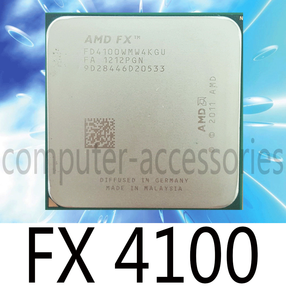 AMD FX-4100 3.60GHz 4 Core Socket 8MB AM3+ 95W CPU Processor