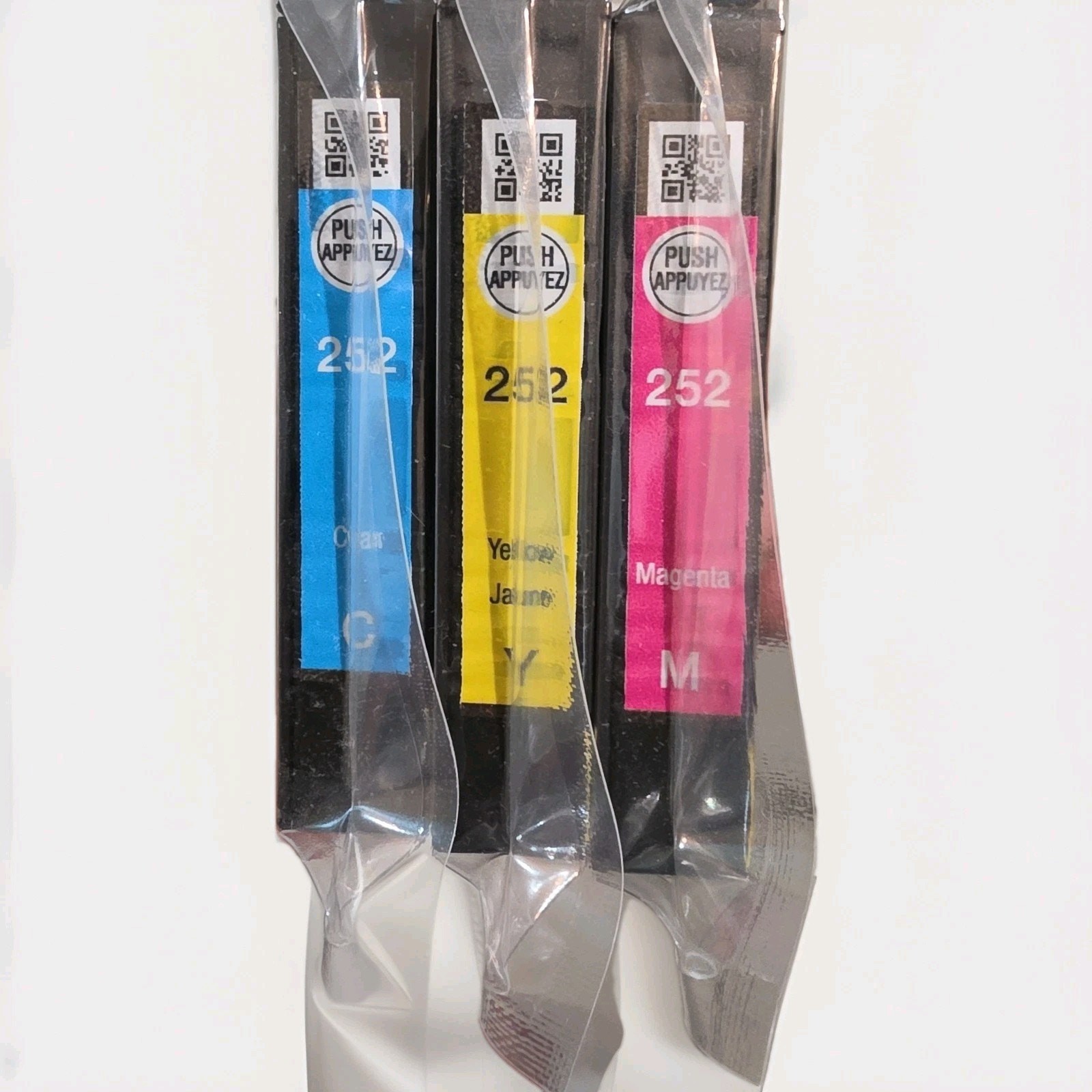 Epson 252 Ink Cartridge CMYSet of 3 INITIAL NEW OEM Sealed Exp 06 / 26