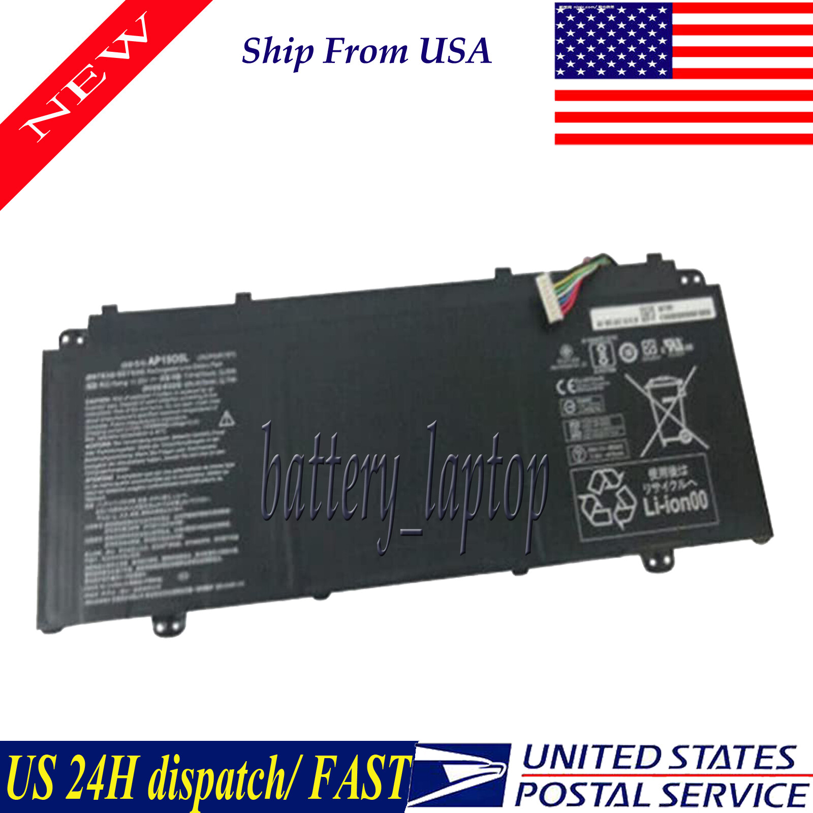 Battery for Acer Aspire Swift 1 SF114-32 Swift 5 SF514-51 SF515-51T AP1505L 