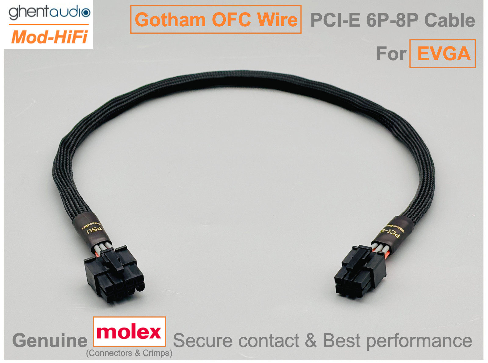 Used ⚡️HiFi Gotham OFC PCI-E GPU 6P Cable for EVGA SuperNOVA G2 G3 G5 ...