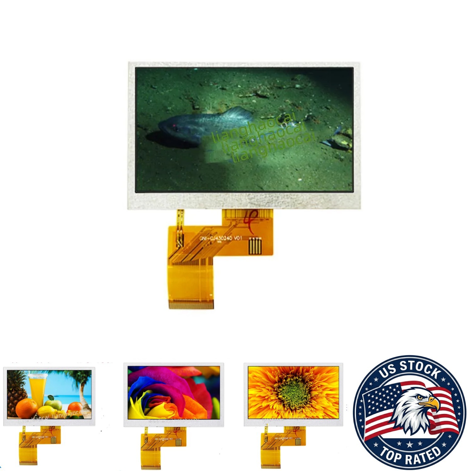 4.3-inch IPS LCD Screen 480x272 Highlight Display - TFT - 1600 IPS LCD