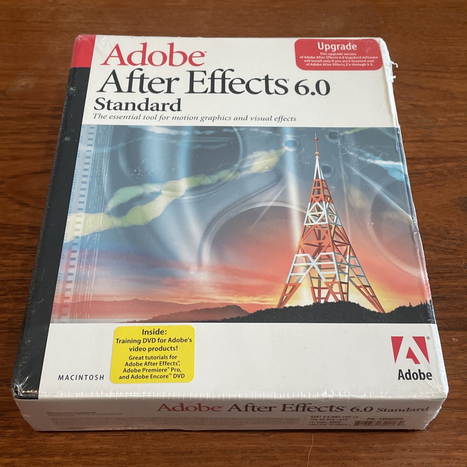 Adobe After Effects Standard 6.0 (need 3.x-5.5 To Use) - Upgrade for Mac -Sealed