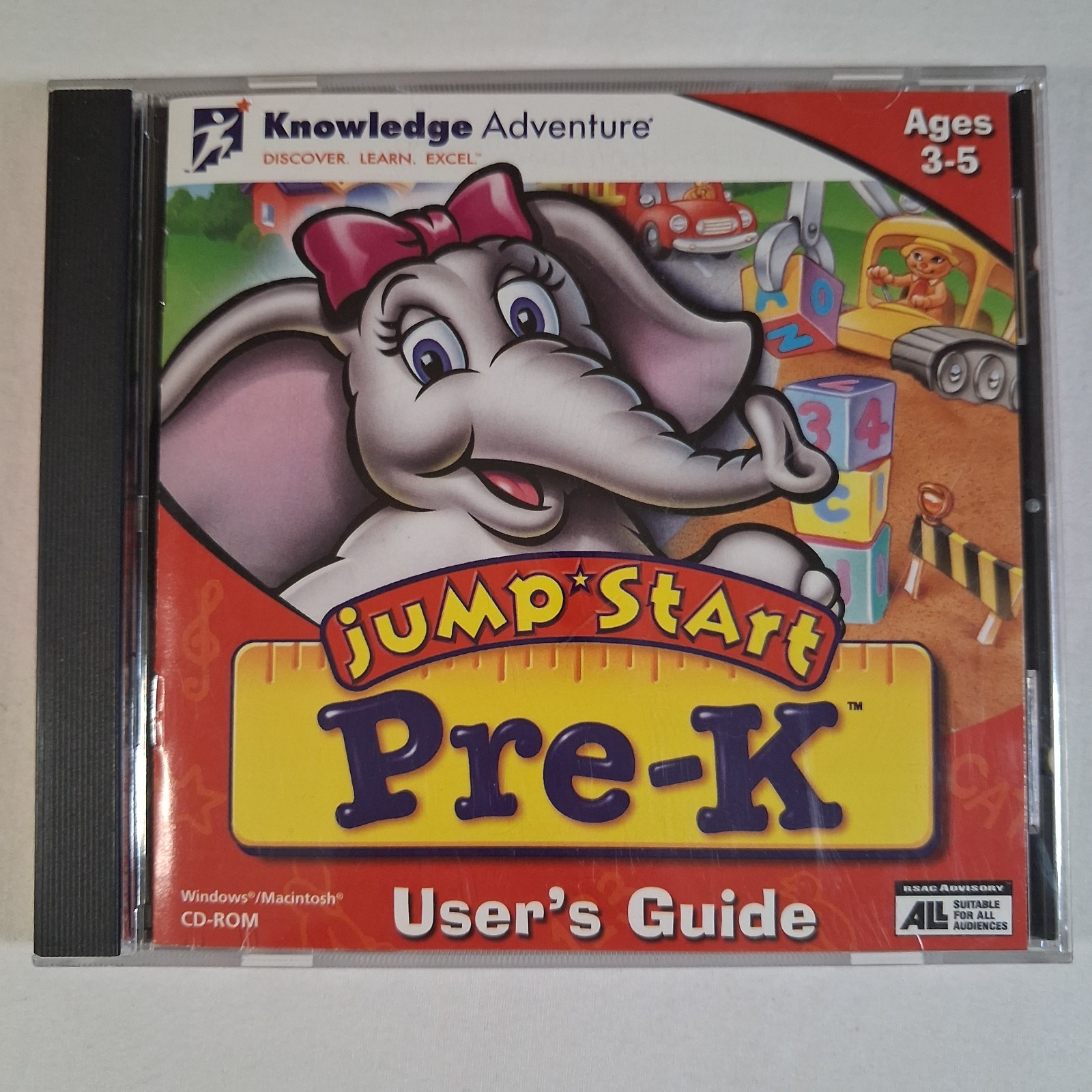 Jump Start Pre-K – Knowledge Adventure – Vintage Educational PC/Mac CD-ROM