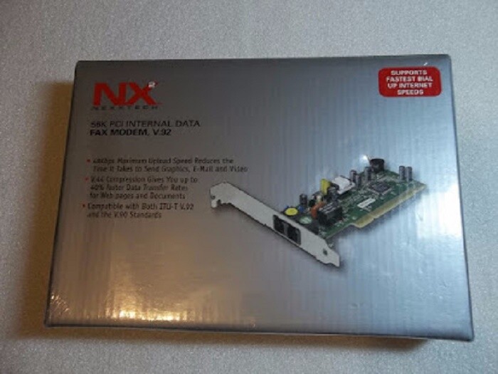 New sealed NX2 Nexxtech 56K PCI Internal Data Fax Modem V.92