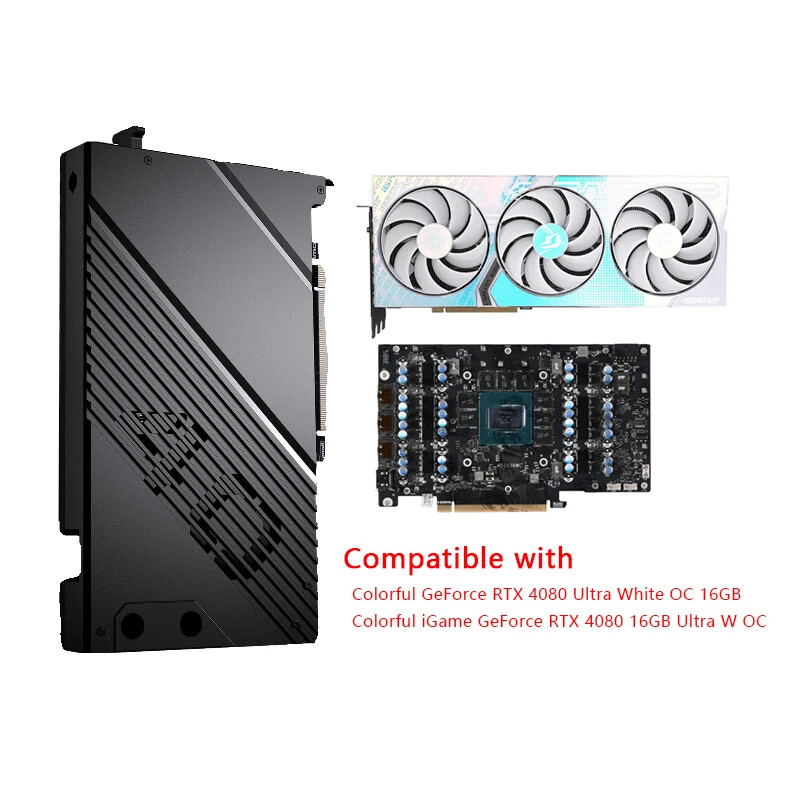 Granzon GPU Water Block For Colorful iGame GeForce RTX 4080 Ultra W OC 16G