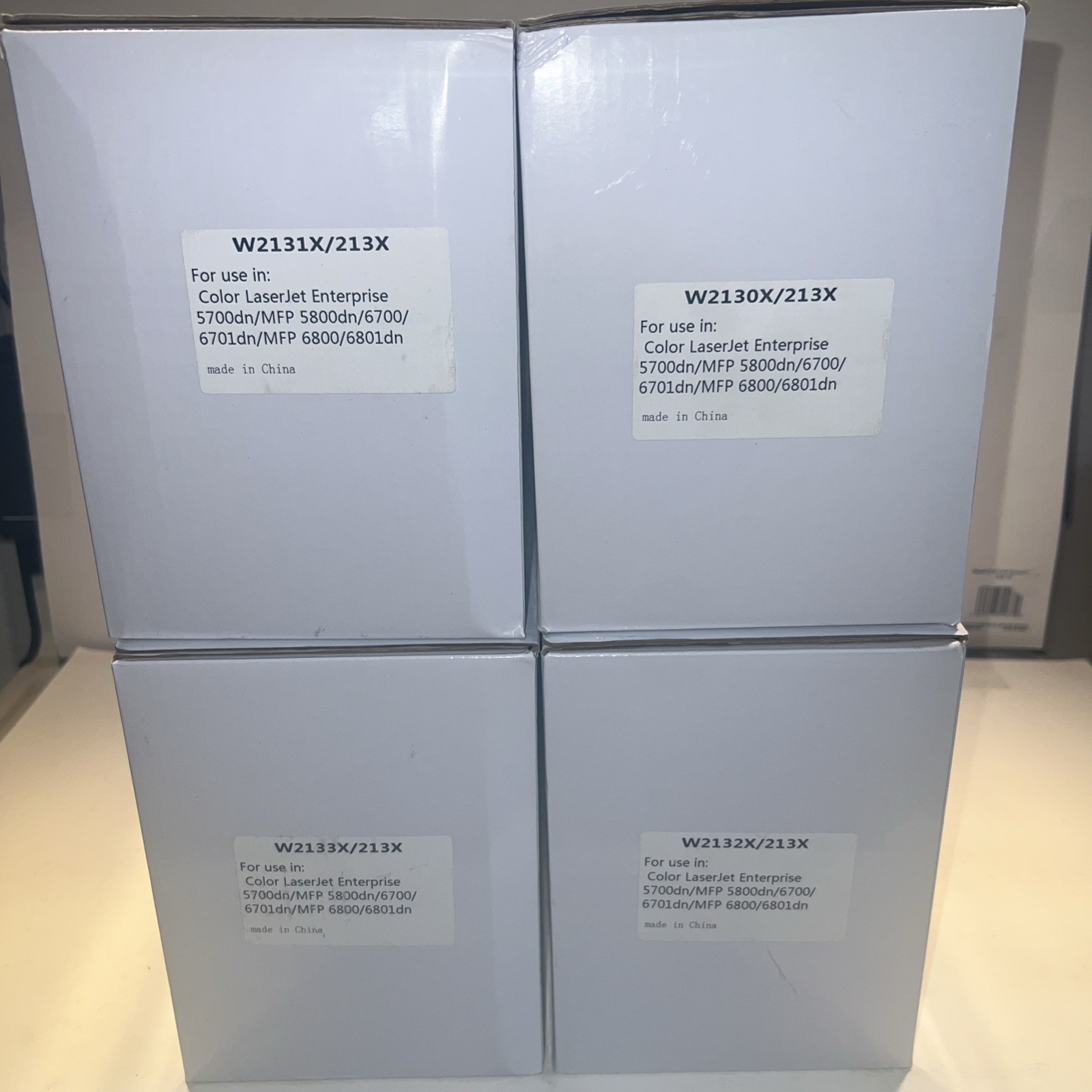 Factory Sealed OEM W2130X, W2131X, W2232X, W2133X TONER ( FULL SET) 