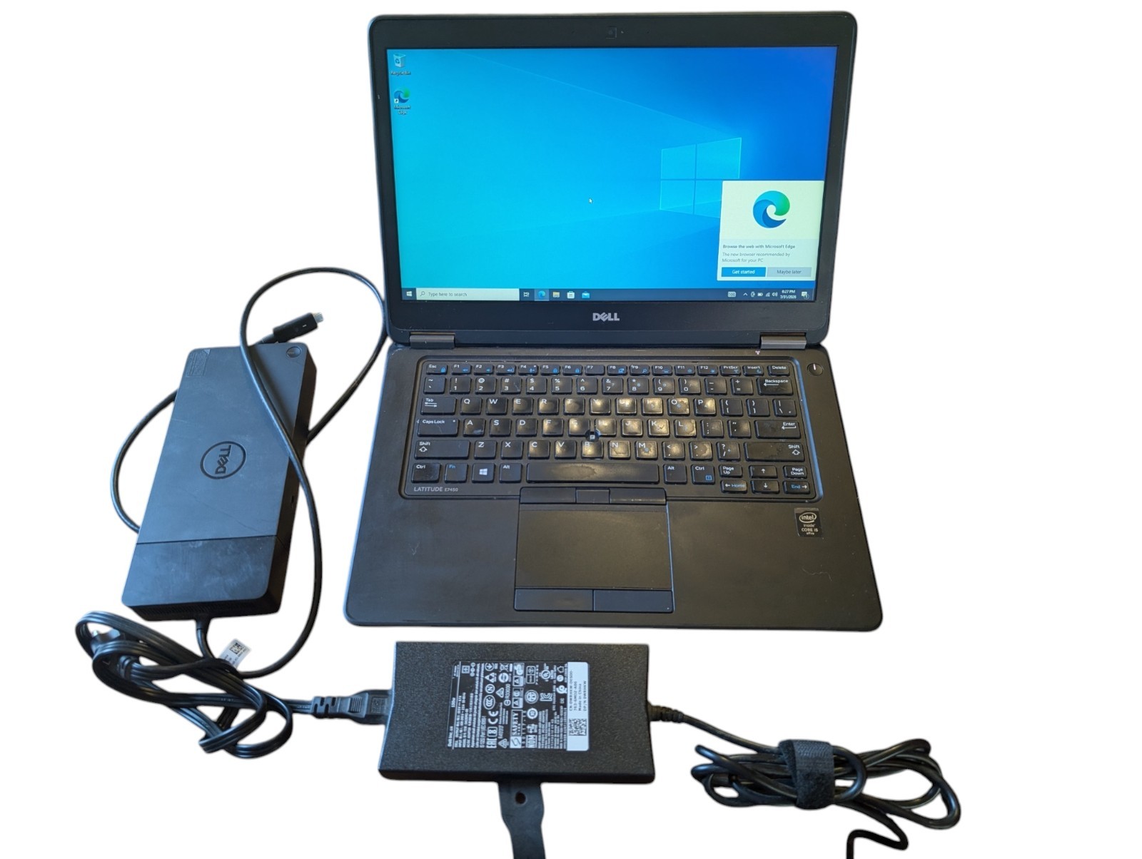 Dell Latitude E7450 14" FHD Intel Core i5 laptop bundle w/ WD19S dock & 130W AC