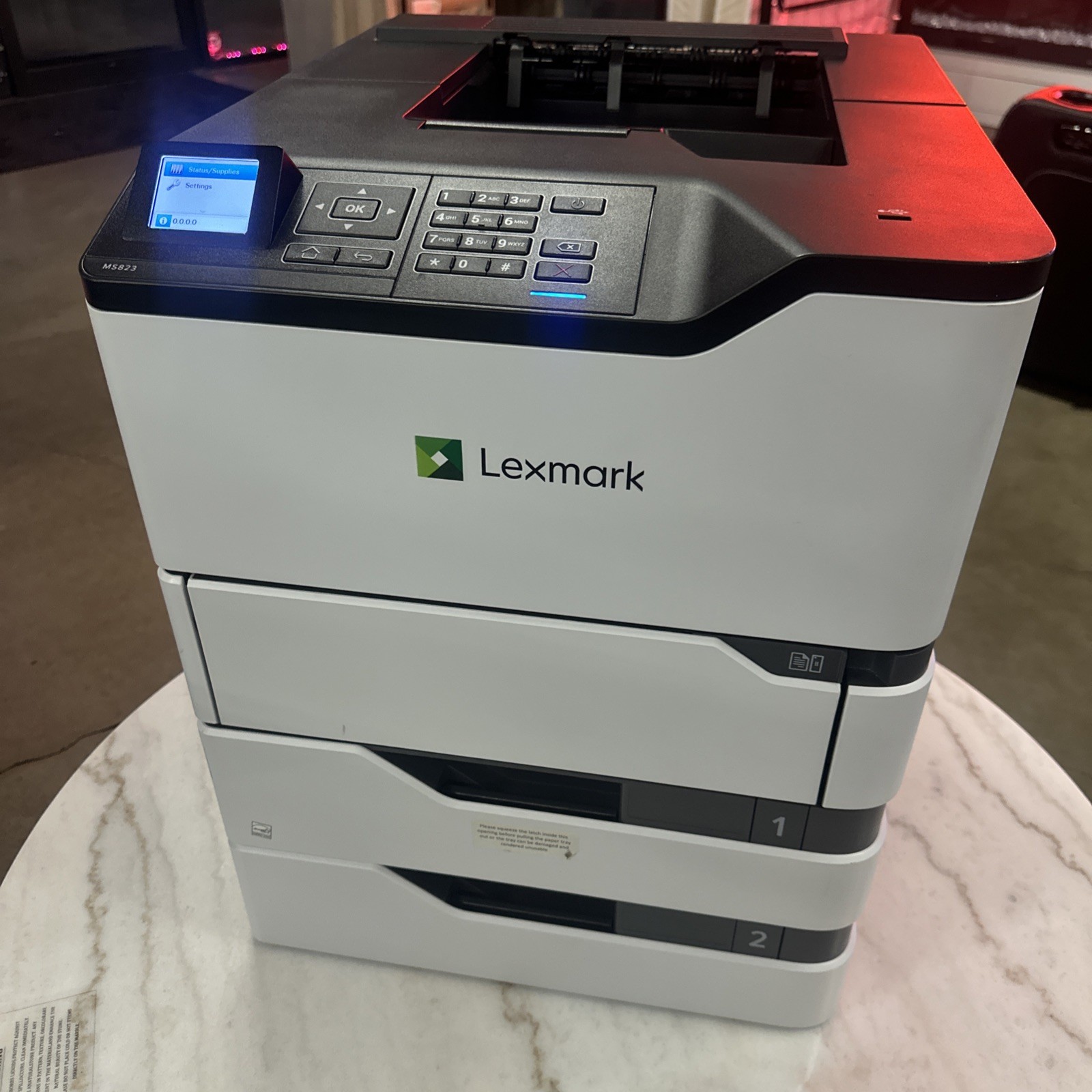 Lexmark MS823dtn Printer working 