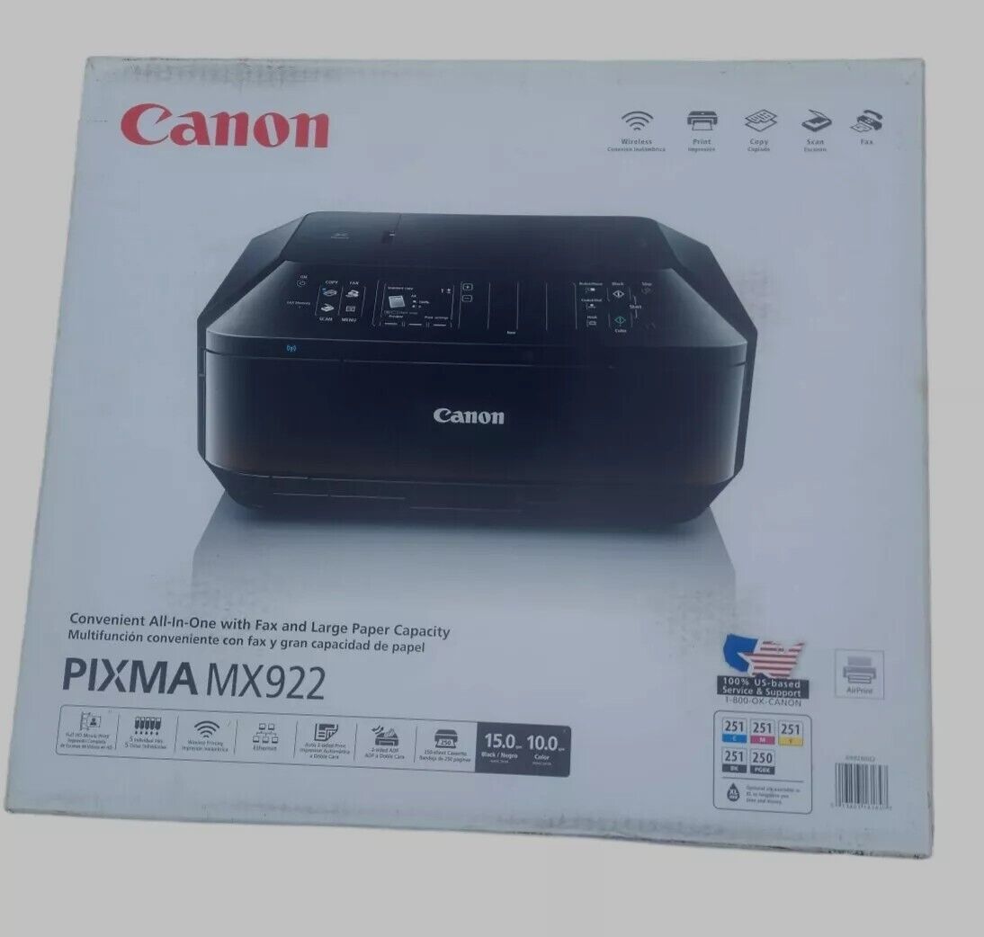Canon PIXMA MX922 Wireless Office All-in-One Printer - 9600 dpi Color