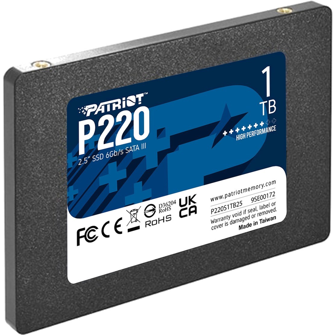 PATRIOT Internal SATA SSD P220 2.5" 1TB P220S1TB25