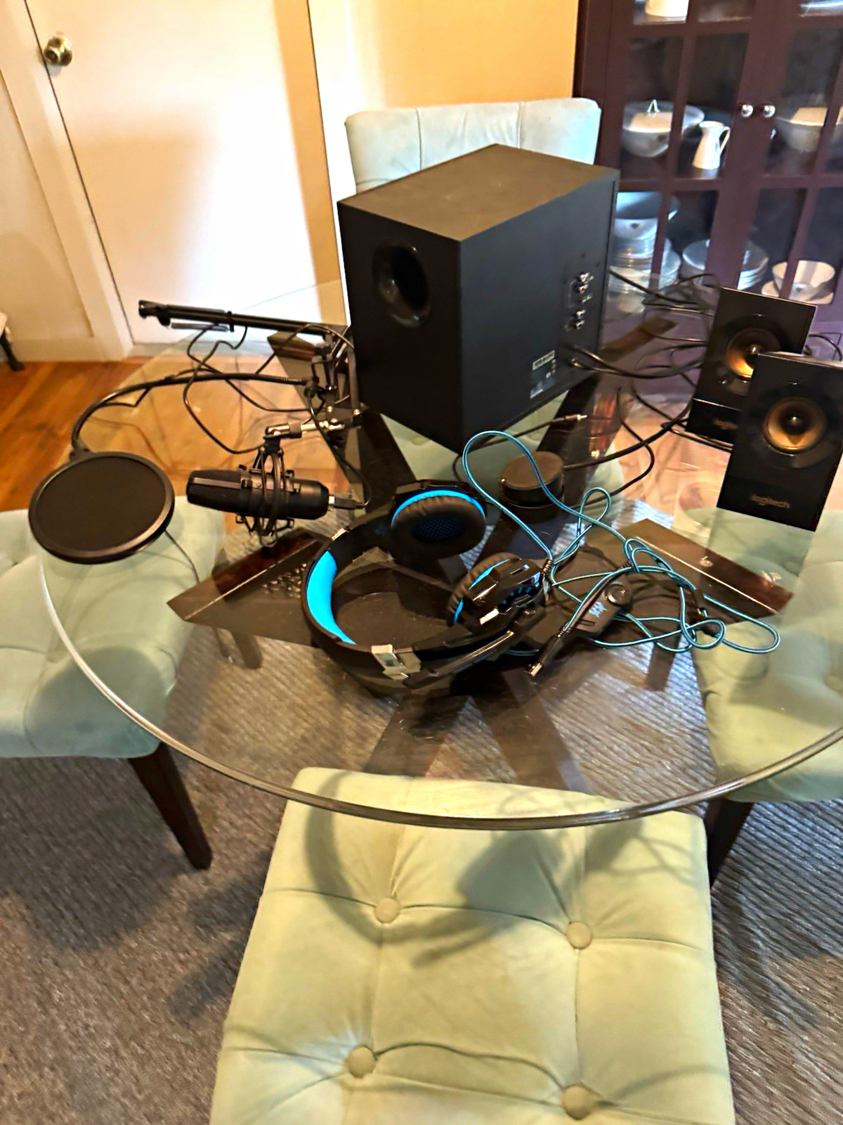 COMPLETE PC GAMING / STREAMING AUDIO SETUP – LOGITECH Z623 + MIC + HEADSET