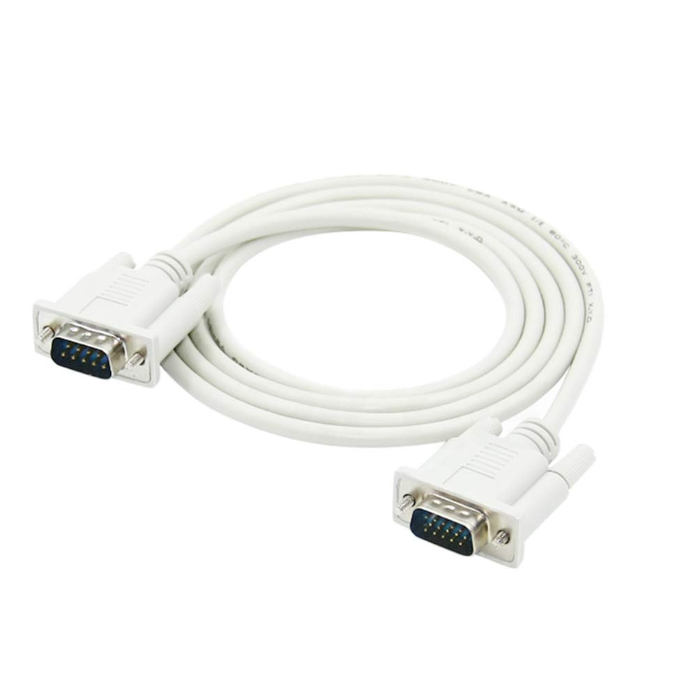 DB9 9 Pin Male to VGA Video 15 Pin Male Serial Port Cable RS232 1.35M/4.4FT Leng