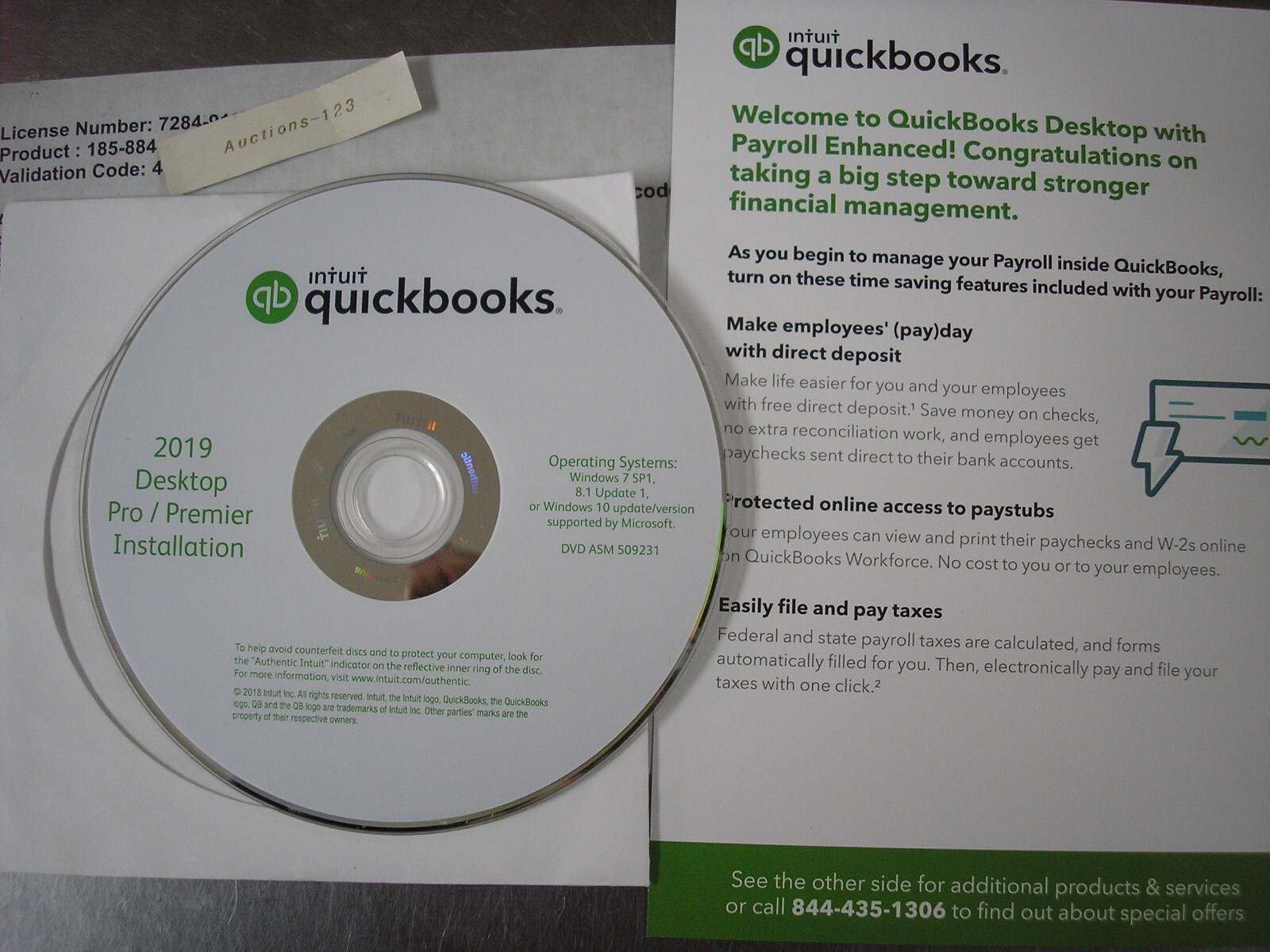 INTUIT QUICKBOOKS DESKTOP PRO 2019 FOR WINDOWS 3 USERS VERSION=PERMANENT LICENSE