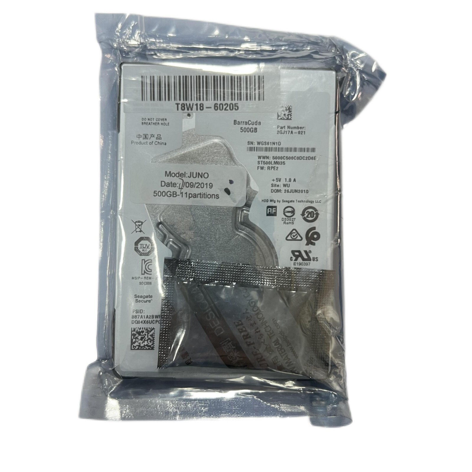Hard Disk Drive T8W15-67060 Fit For HP DesignJet T1700 T1708 DR HDD 1VD83 1VD88