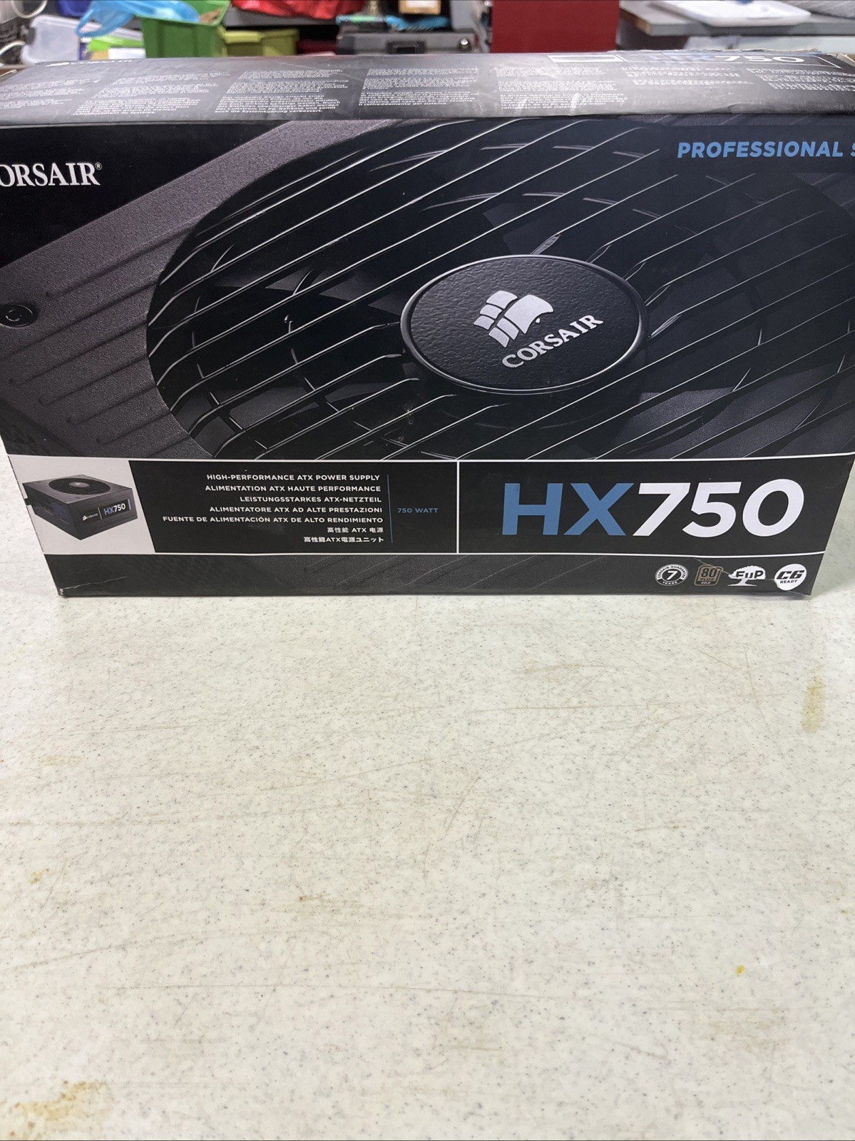 Corsair HX750 750W Modular ATX Power Supply PSU 75-001218 With Manuel