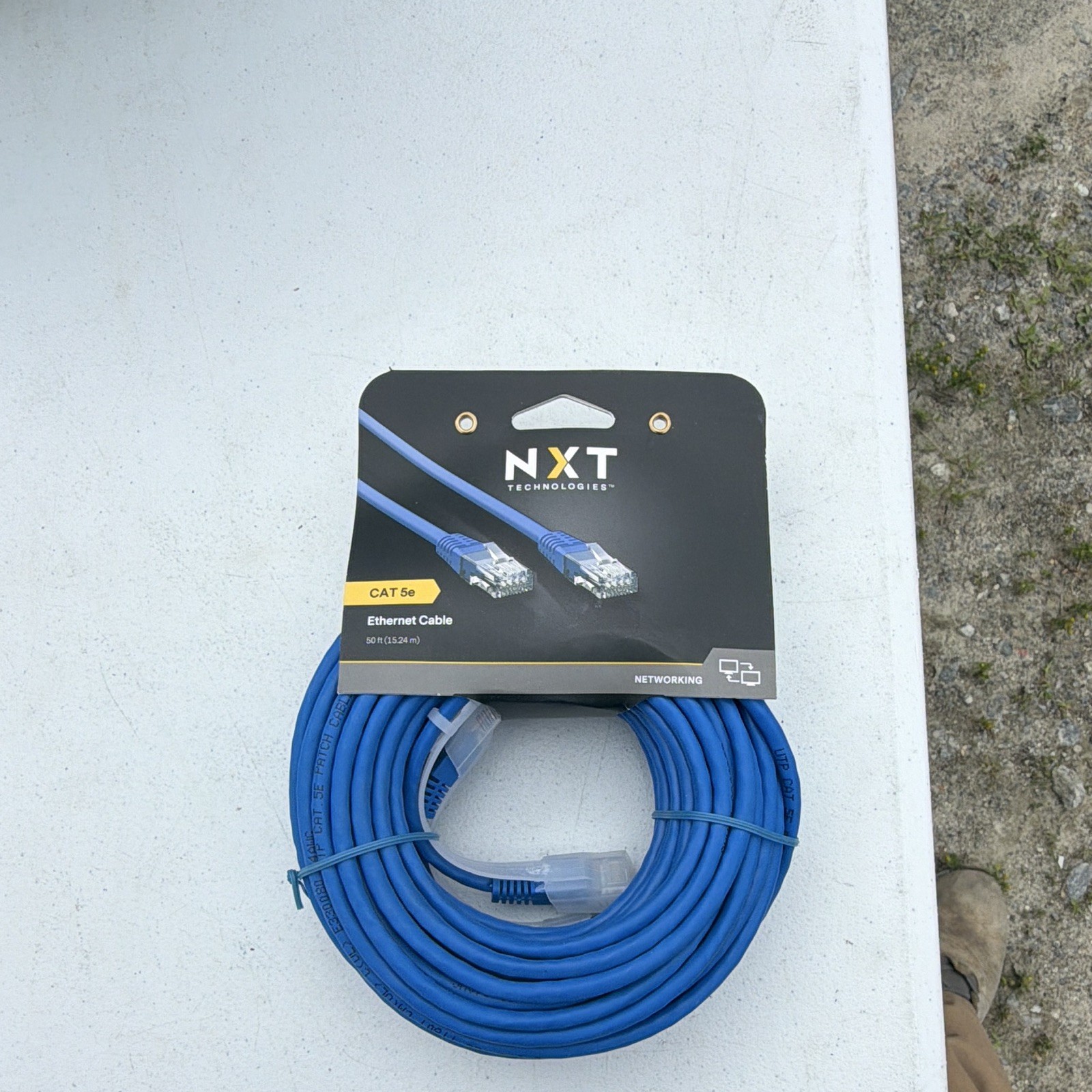 NXT Technologies CAT 5e Ethernet Cable RJ-45 to RJ-45 Blue 50 ft (15.24 m)