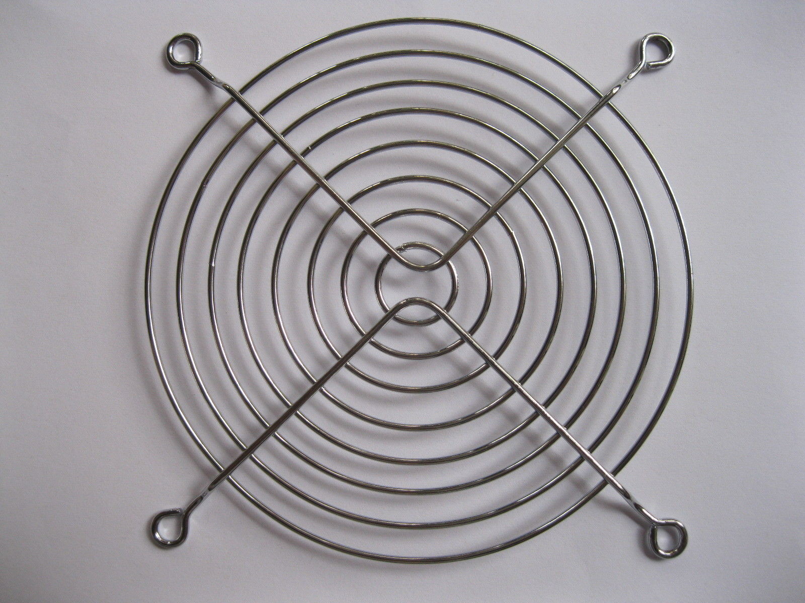 3 pcs DC Fan Grill Protector Finger Guard for 120x120mm Fan Silver Metal 12cm