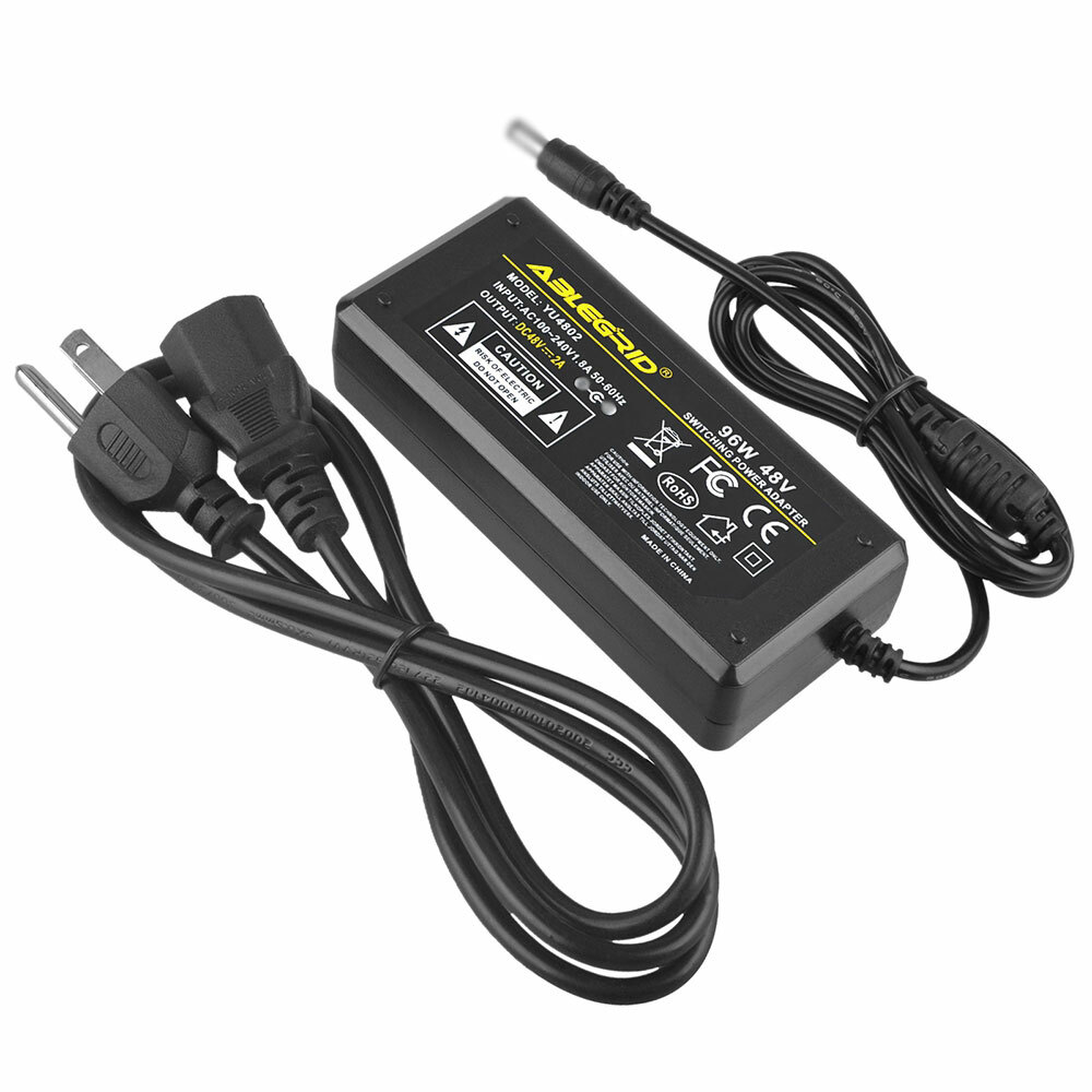AC/DC Adapter For 48V 2A CS Power Supply CS-4802000 DVR Charger 4 PIN Cable Cord