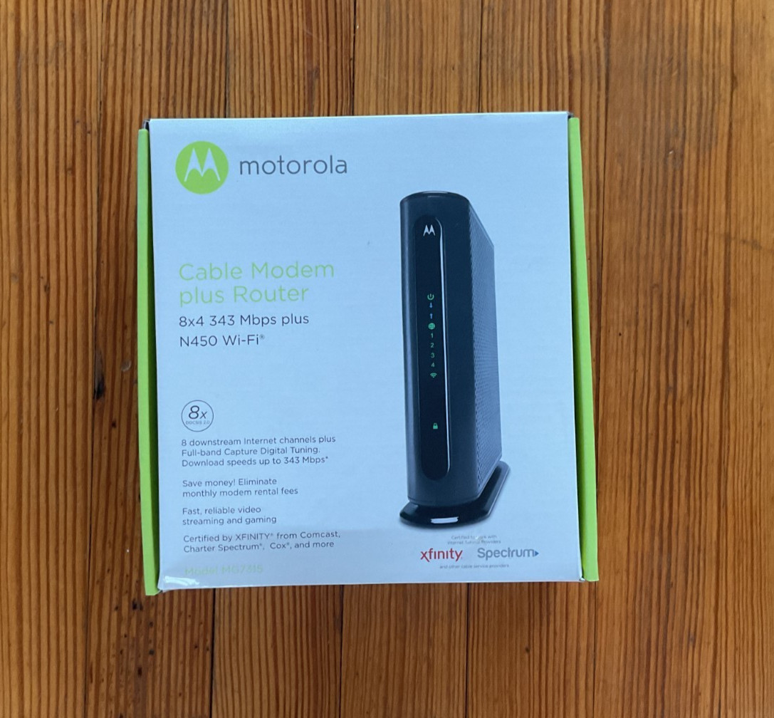 Motorola 8x4 343 Mbps Plus N450 Wi-Fi