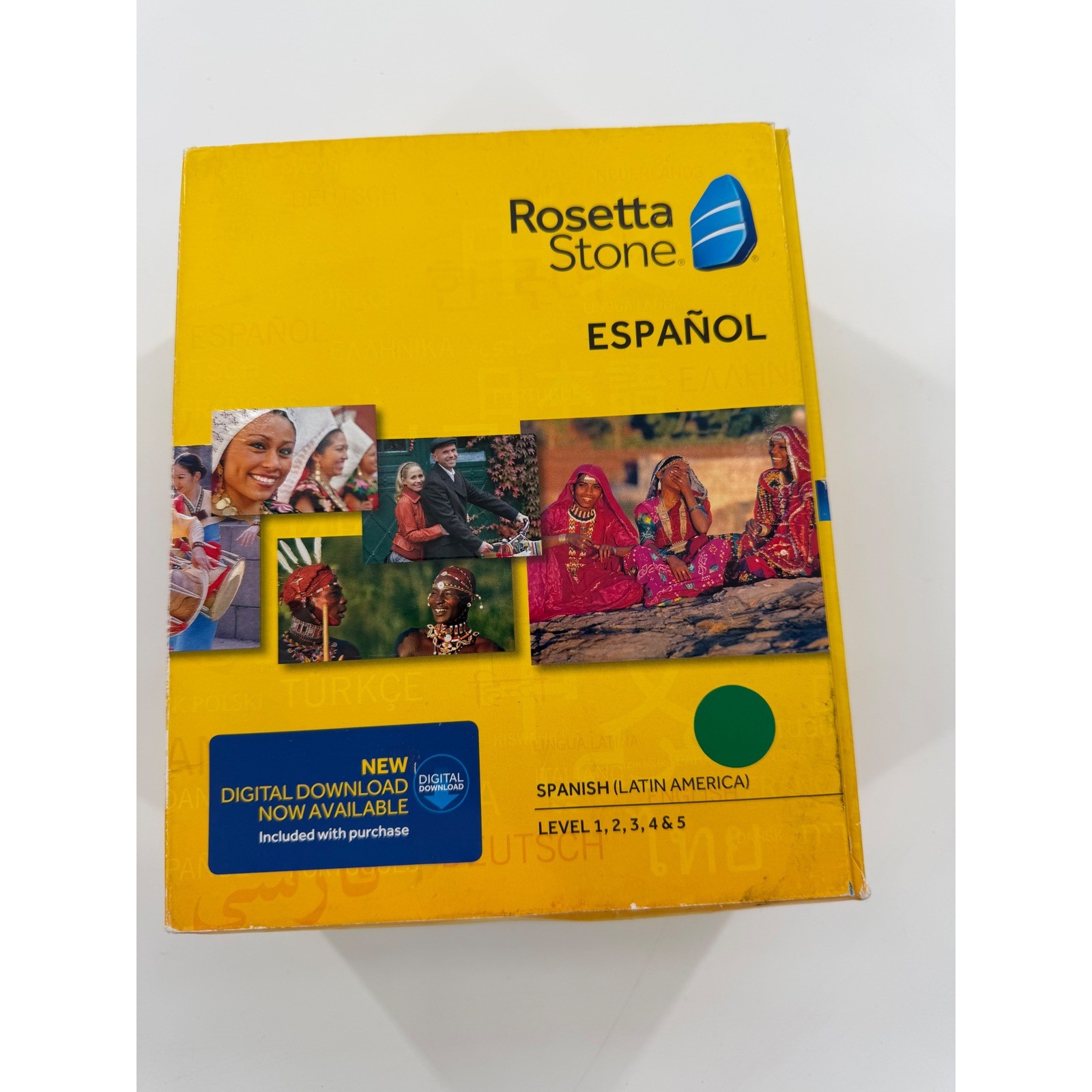 Rosetta Stone Spanish Latin America Levels 1-5 Box Set with Headset & Download