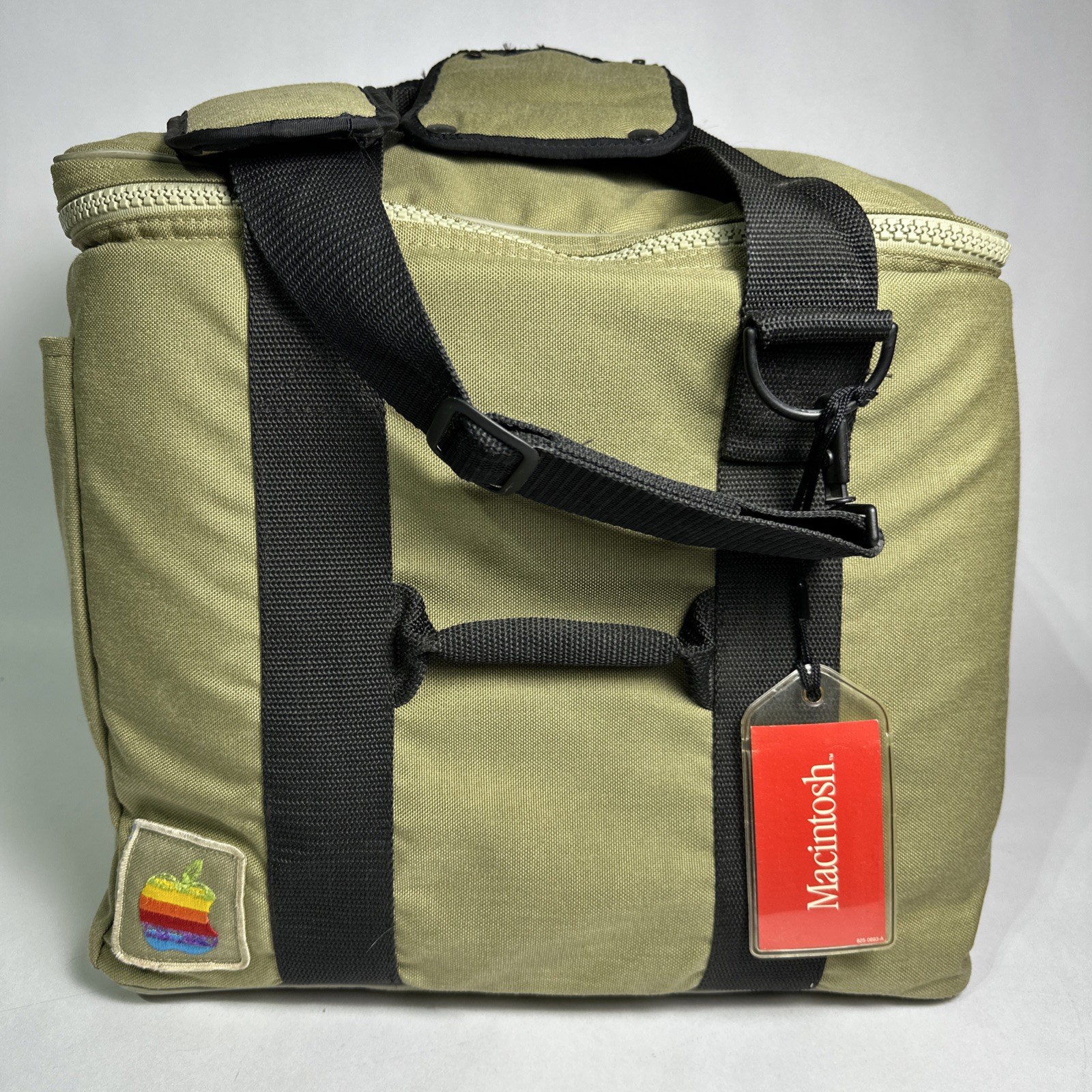 Vintage Apple Macintosh 80s Computer Travel Bag Tote Carry Case With Strap & Tag
