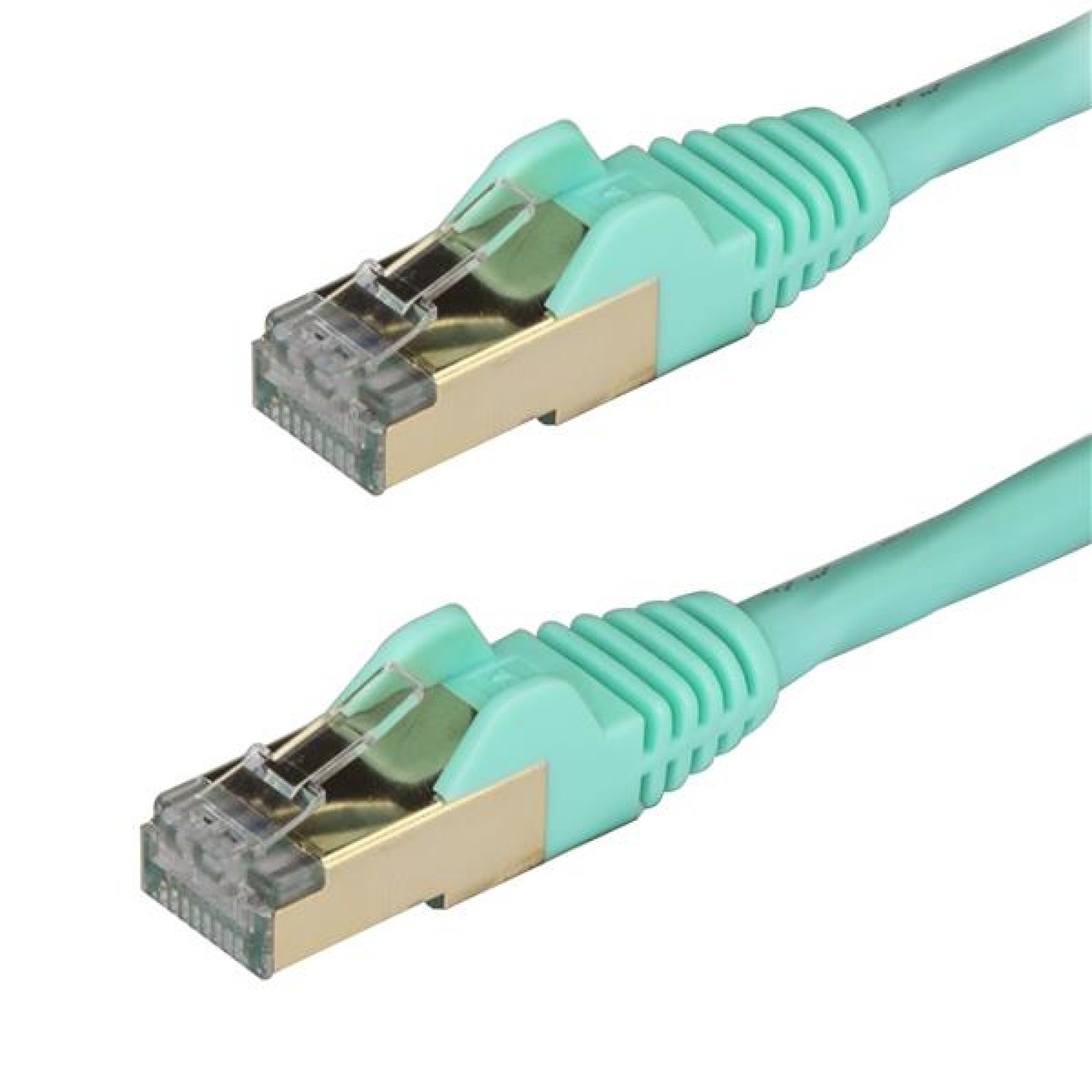 StarTech Cat6a Shielded RJ45 Patch Cable 1m 10Gbps Aqua 6ASPAT1MAQ