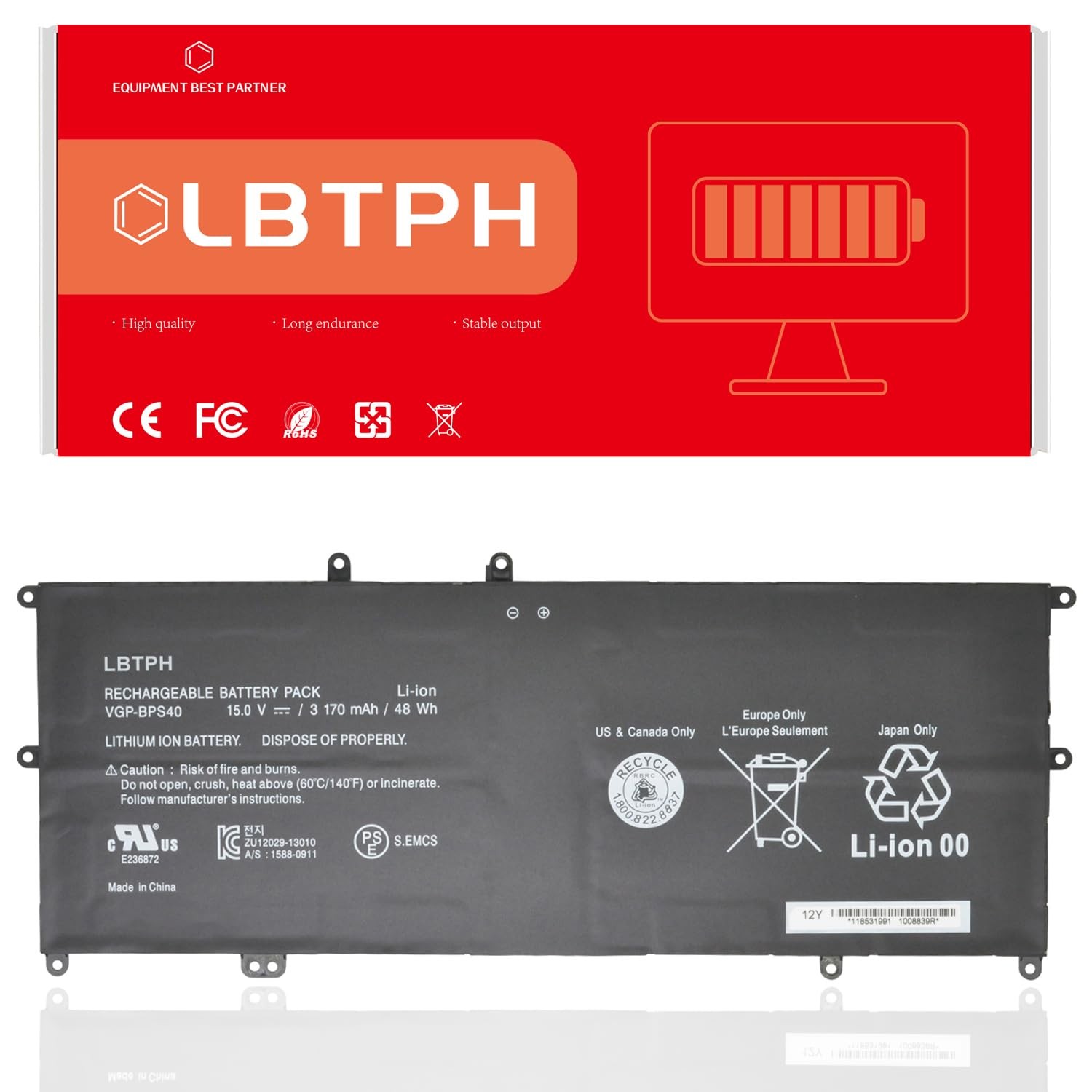 VGP-BPS40 Battery for Sony VAIO Flip SVF 14A 15A SVF14N SVF14N11CXB SVF14NA1U...