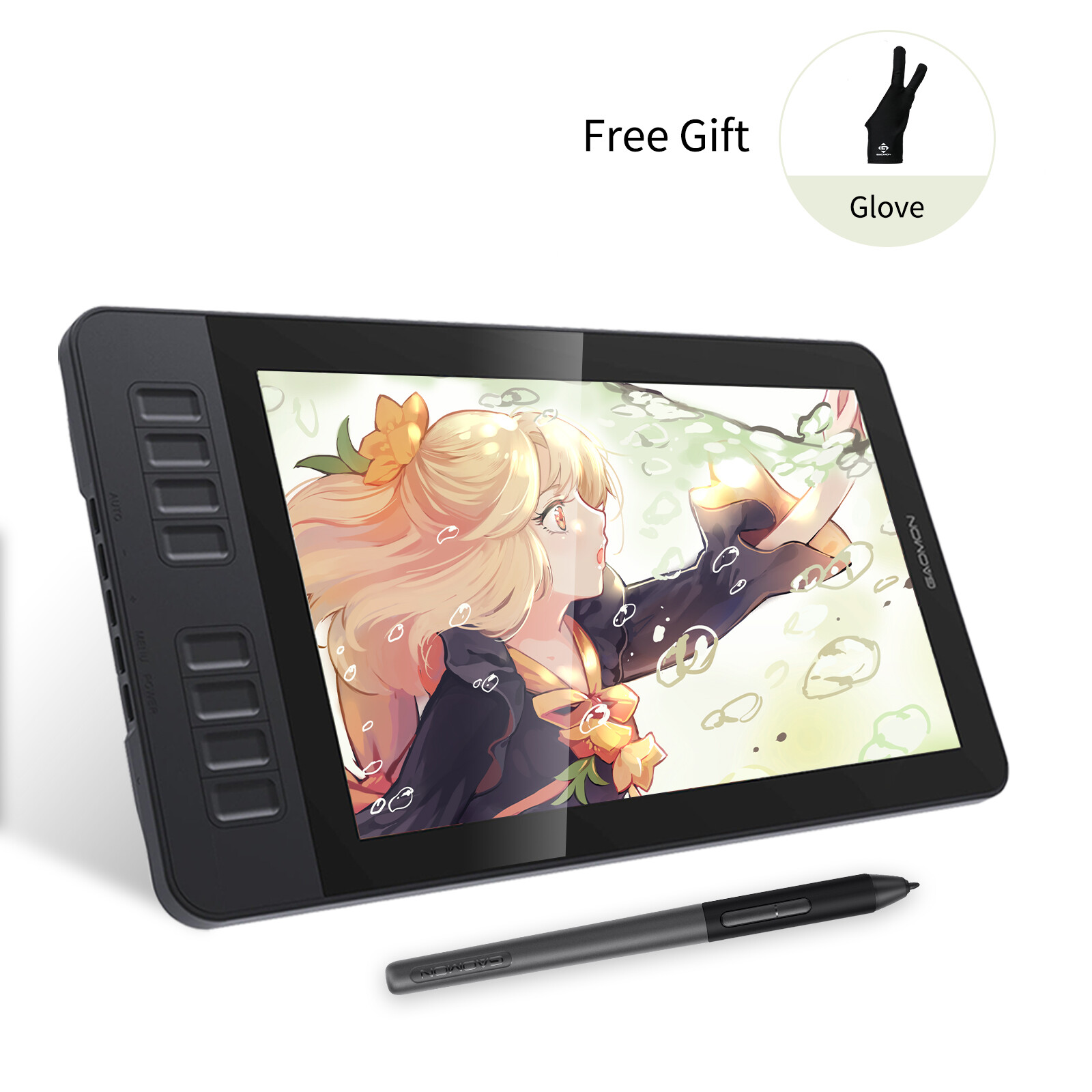 Drawing Tablet with Screen 11.6 inch  FHD Graphic Monitor Display GAOMON PD1161