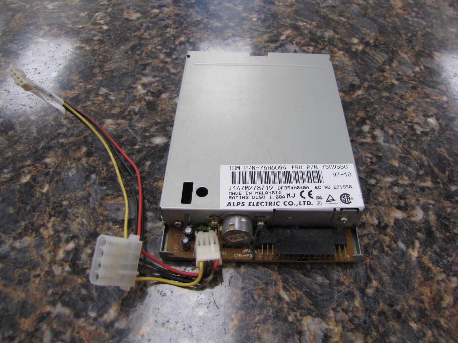 Vintage Alps 1.44MB 3.5" Floppy Drive IBM 76H6094 DC 5V - IW45