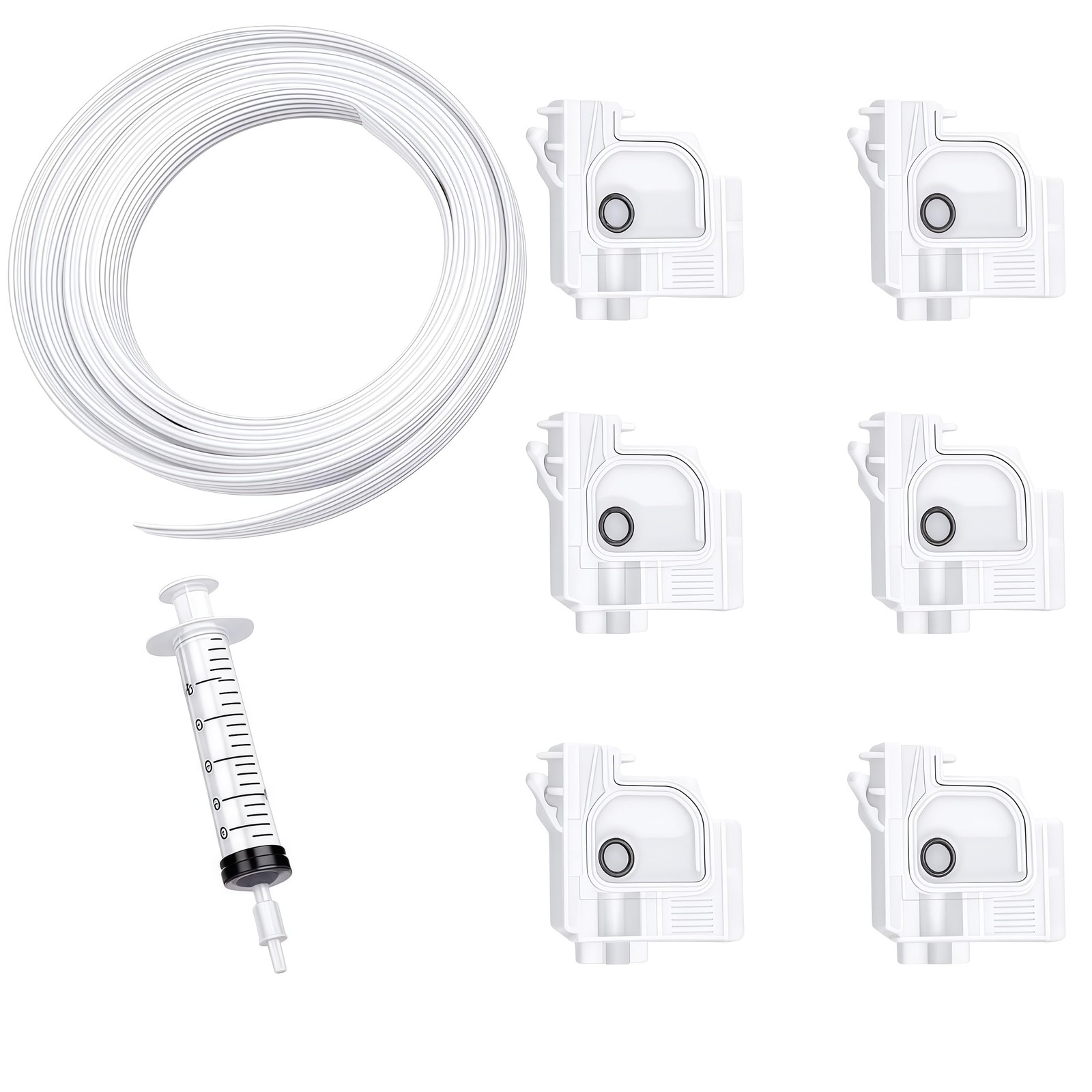 6Pcs Printer Ink Damper with Ink Tube Hose Fit for E-pson Printers