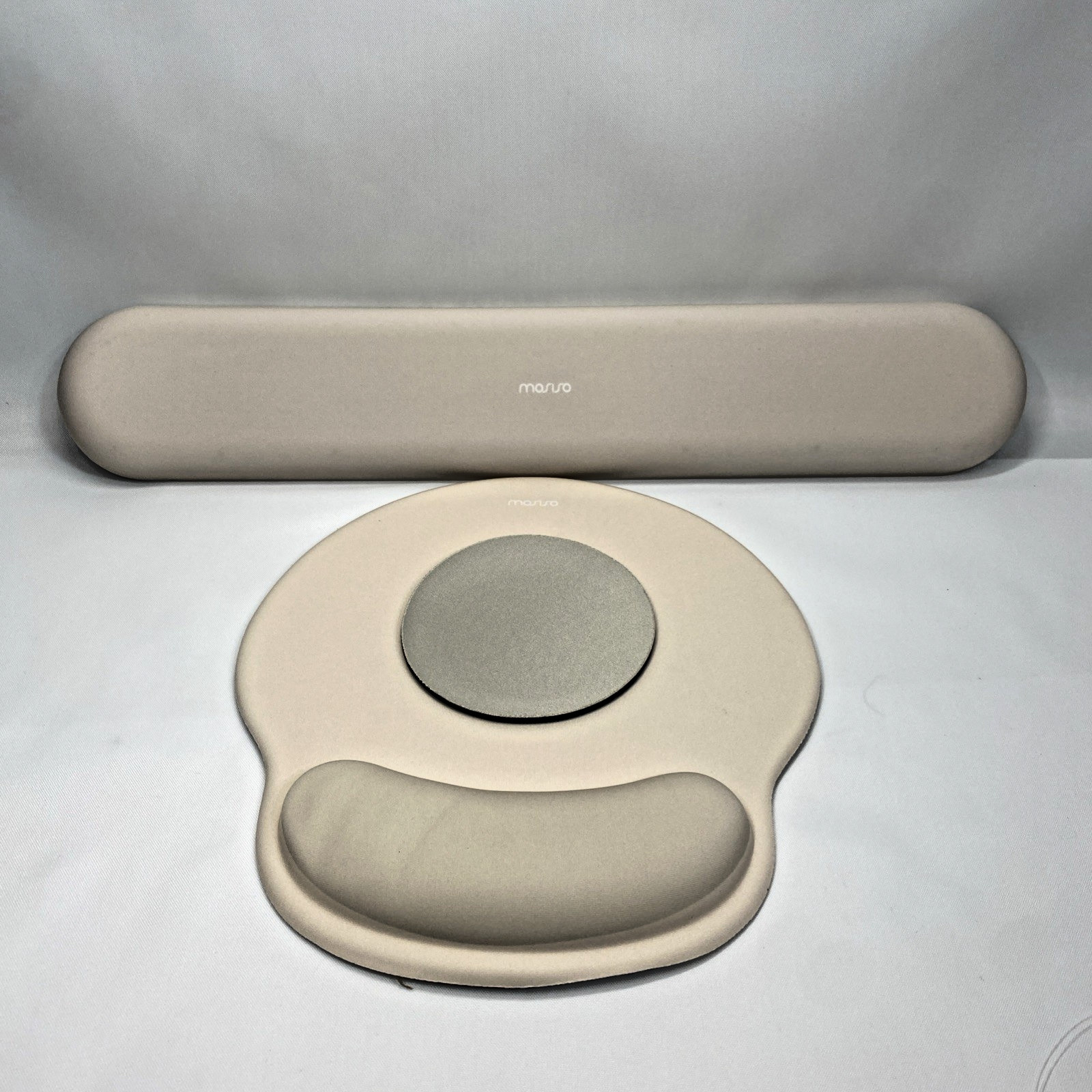 Authentic MOSISO Ergonomic Keyboard & Mouse Pad Wrist Rest Set - Khaki