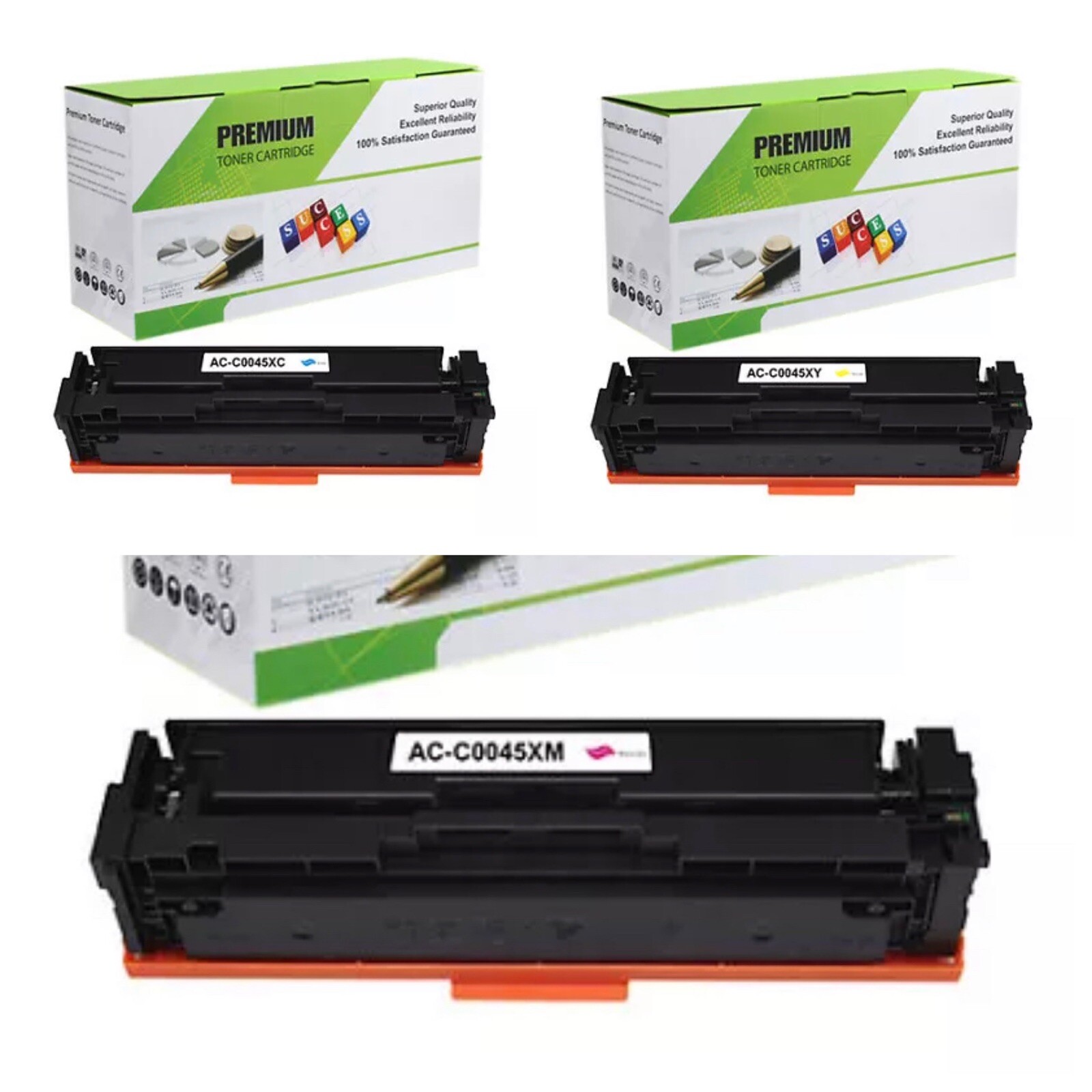 *BRAND NEW 3 Pack Premium Toner Cartridge (Magenta Yellow Cyan) Canon imageCLASS