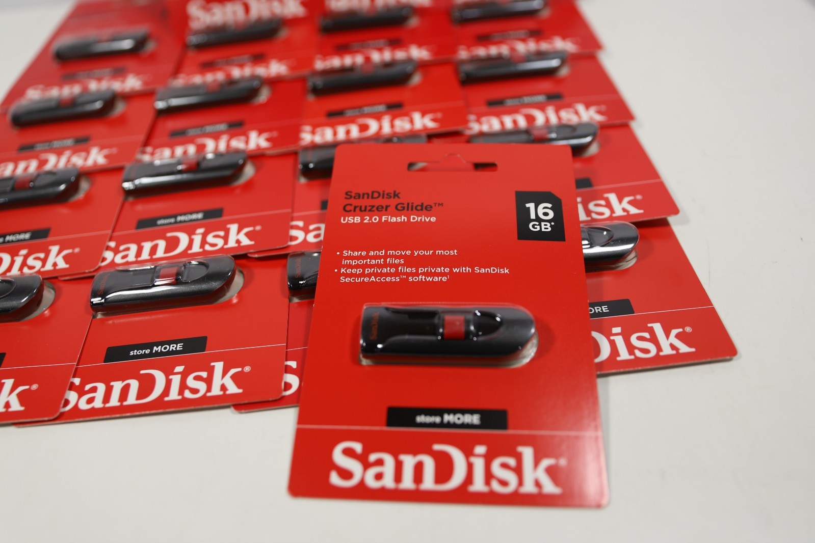 New SanDisk 16GB 32GGB Cruzer Glide Flash Drive USB Stick —Lot Packs 5 / 10 / 20