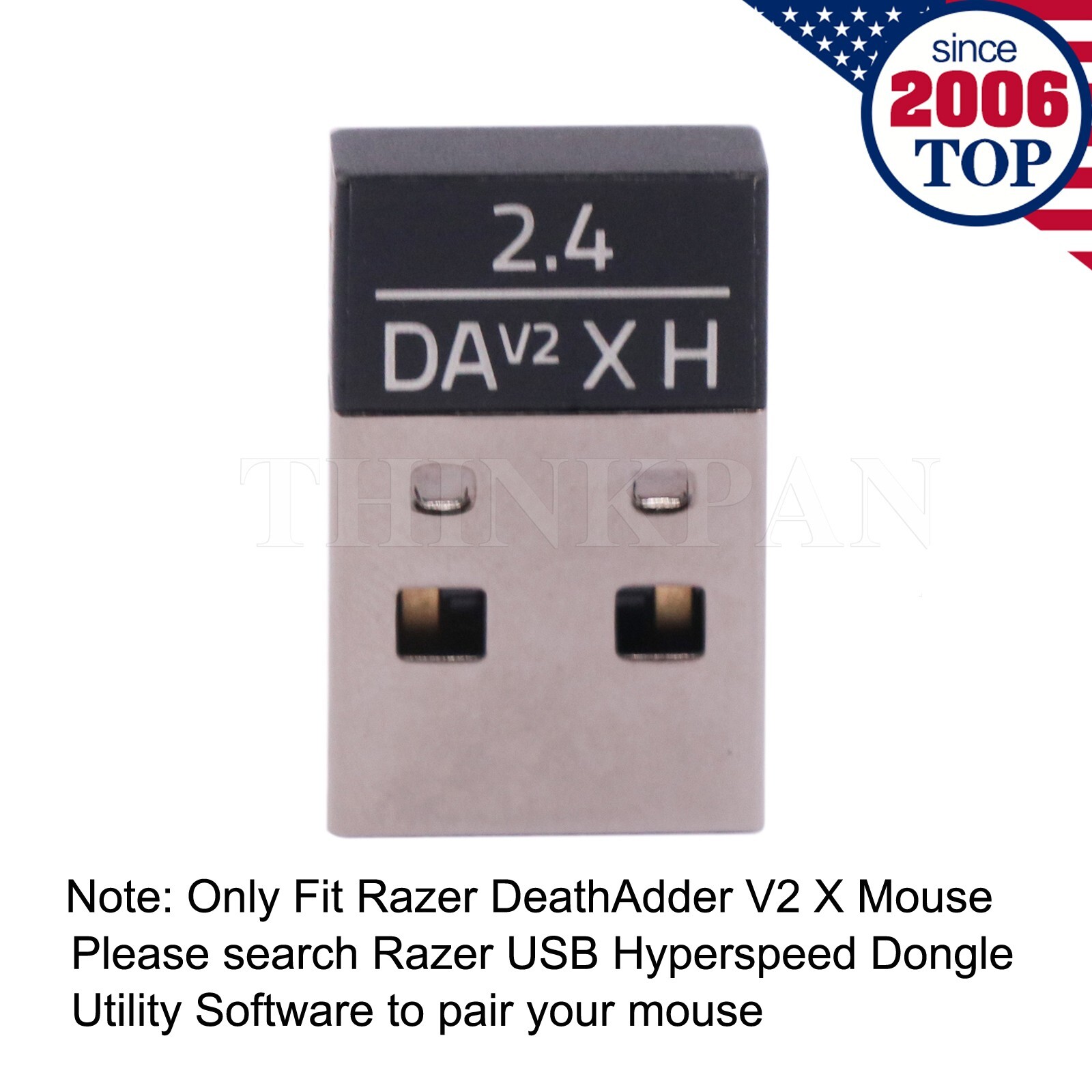 2.4G USB Dongle Mouse Receiver for Razer DeathAdder V2 X HyperSpeed Gaming Mouse