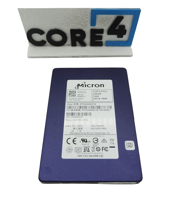 MICRON MTFDDAK960TCB 960GB SATA 5100 PRO 6GBPS 2.5in SSD (70-79% HEALTH - GRADE-