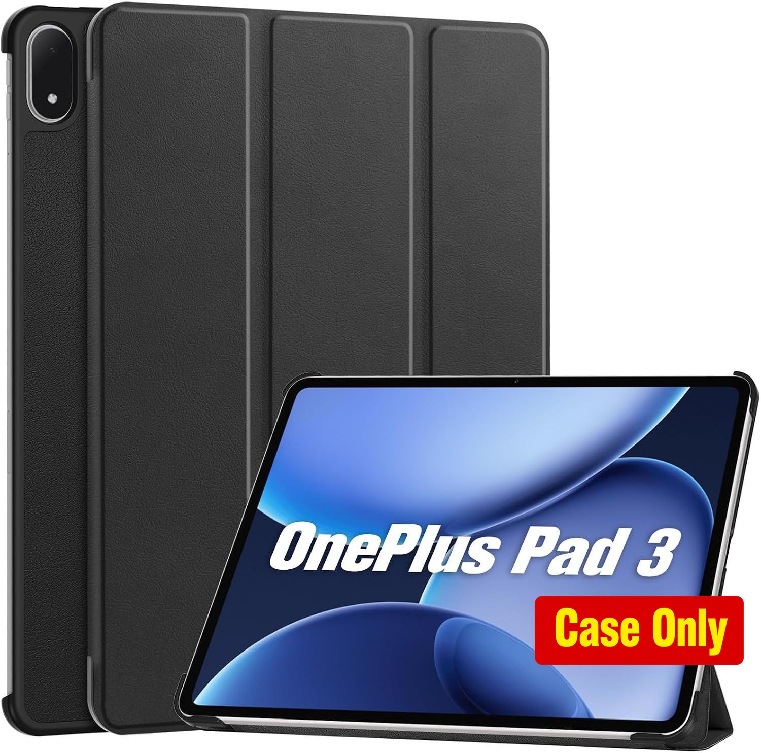 Case for OnePlus Pad 3 13.2" 2025, Slim Stand Cover - Black