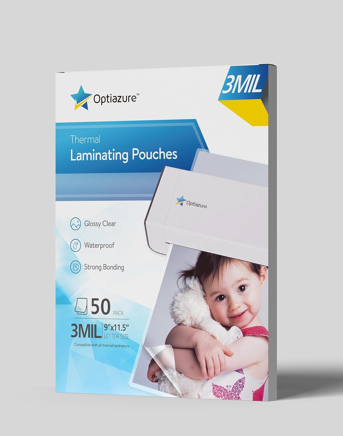 Thermal Laminating Pouches 9"x11.5" Inches, 3mil 50Pack, Laminating Sheets,