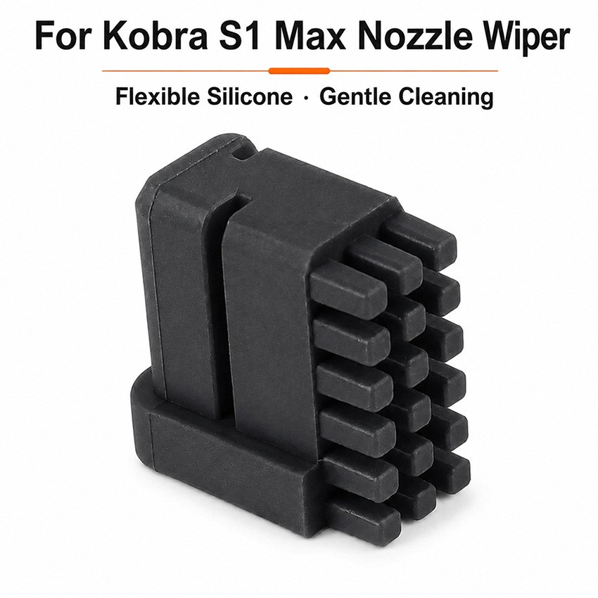 Silicone Nozzle Wiper Quick Snap-On Installation for Anycubic Kobra S1 Max Combo