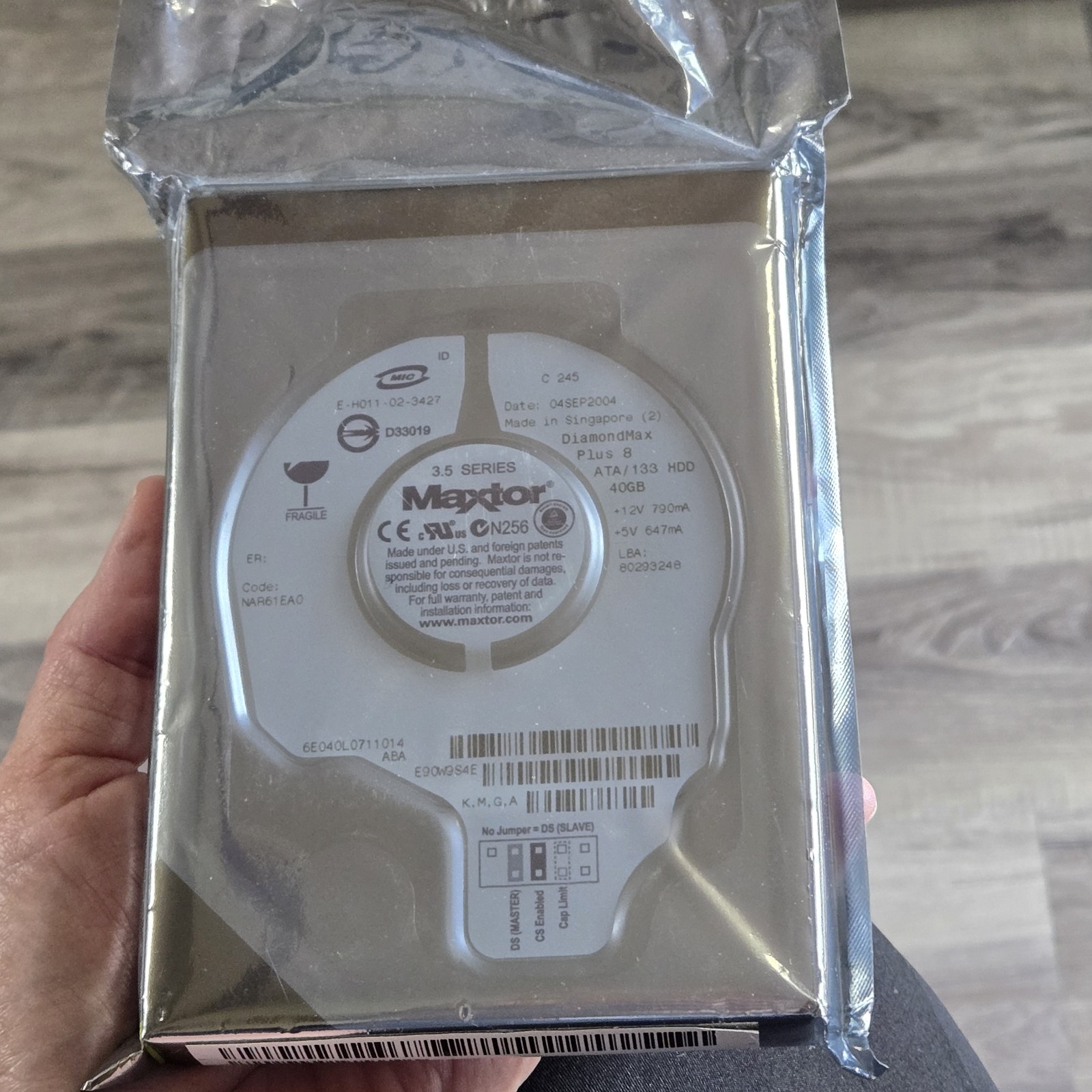 Maxtor DiamondMax Plus 8 6E040L0 40GB  Ata 3.5" NAR61590 - NEW