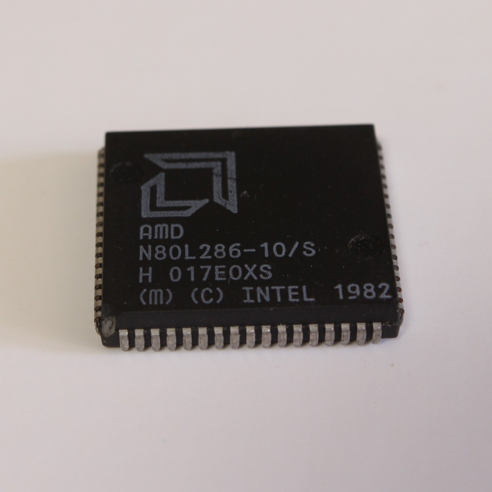 AMD N80L286-10/S 10MHz 80286 CPU Processor PLCC Vintage Untested